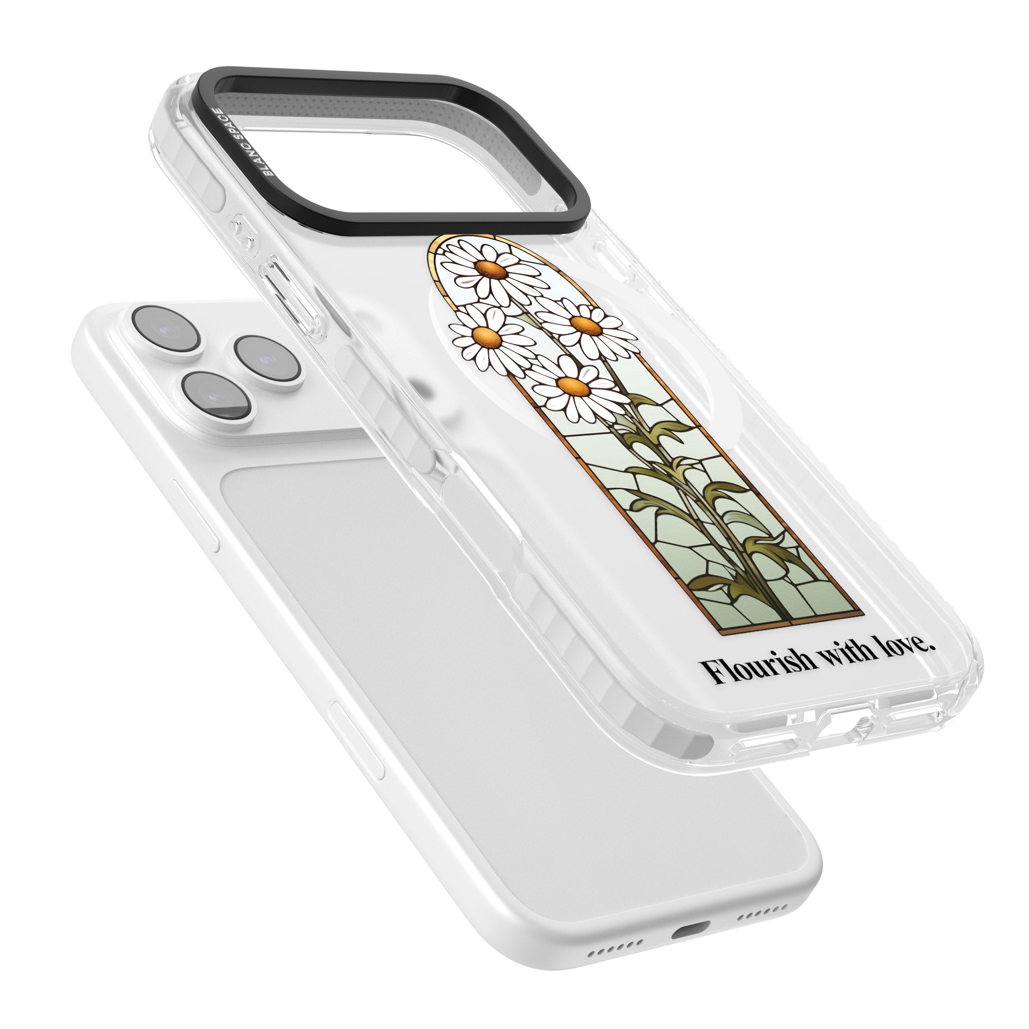 Flourish With Love iPhone 17 Pro Max Impact Pro Clear Phone Case Colours