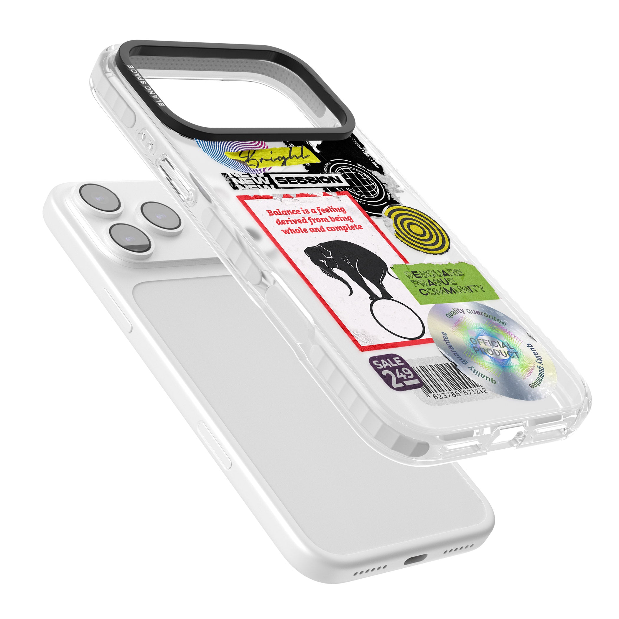 Peeled Sticker Mix iPhone 17 Pro Max Impact Pro Clear Phone Case Colours