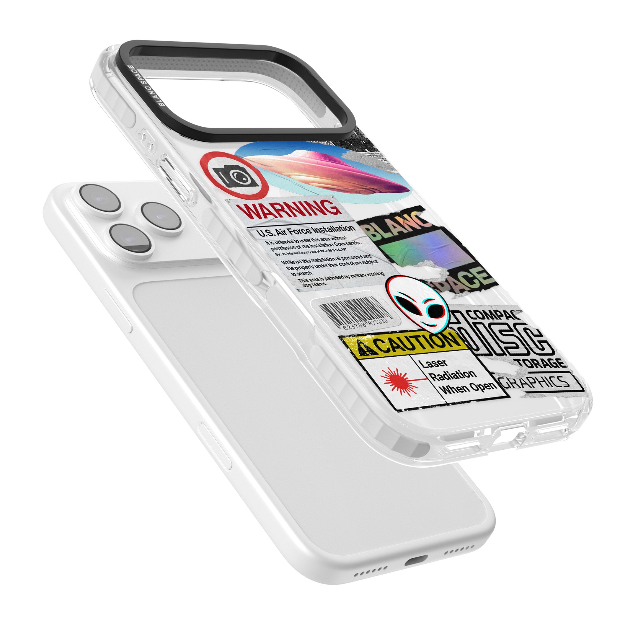 Cosmic Encounters iPhone 17 Pro Max Impact Pro Clear Phone Case Colours