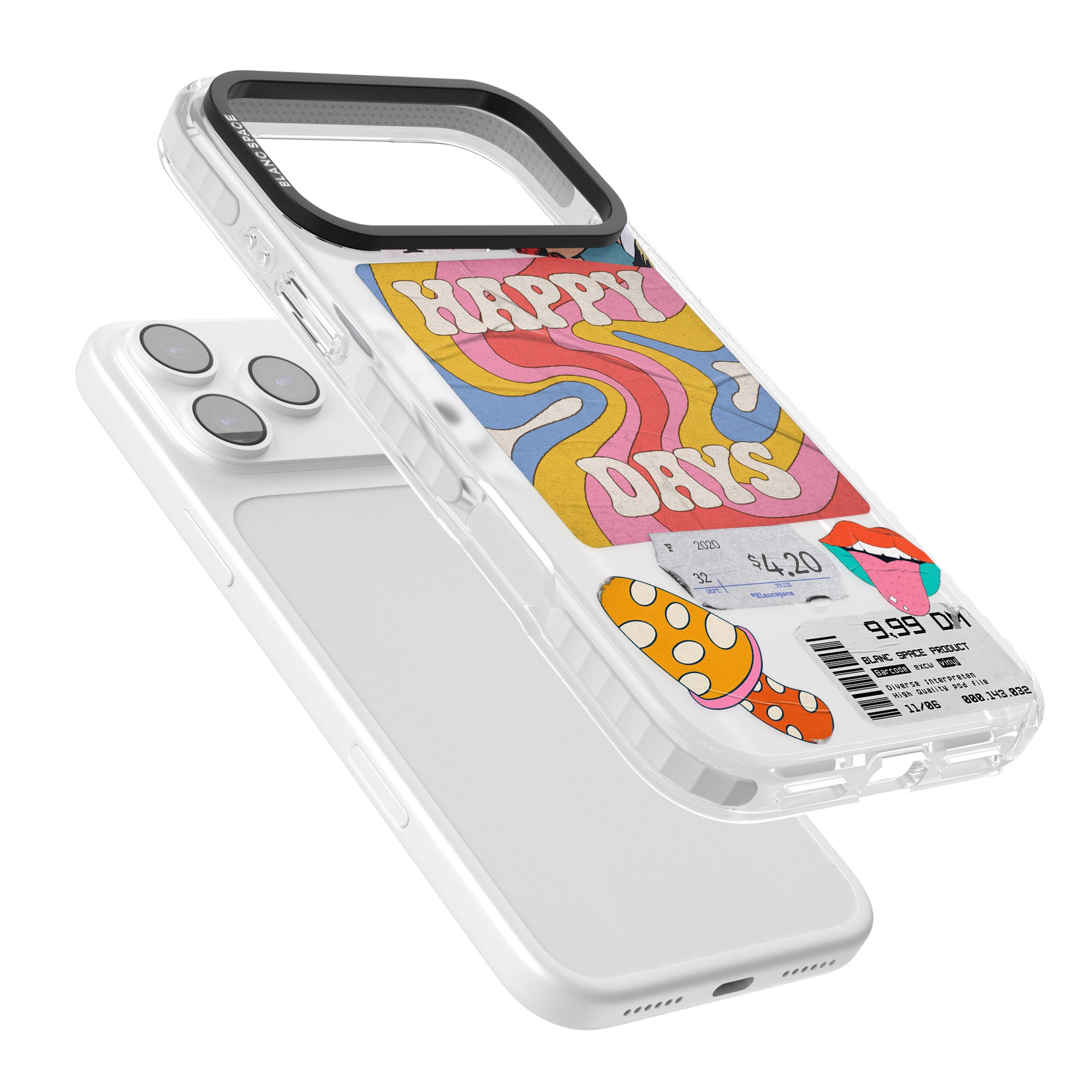 Groovy Trip iPhone 17 Pro Max Impact Pro Clear Phone Case Colours