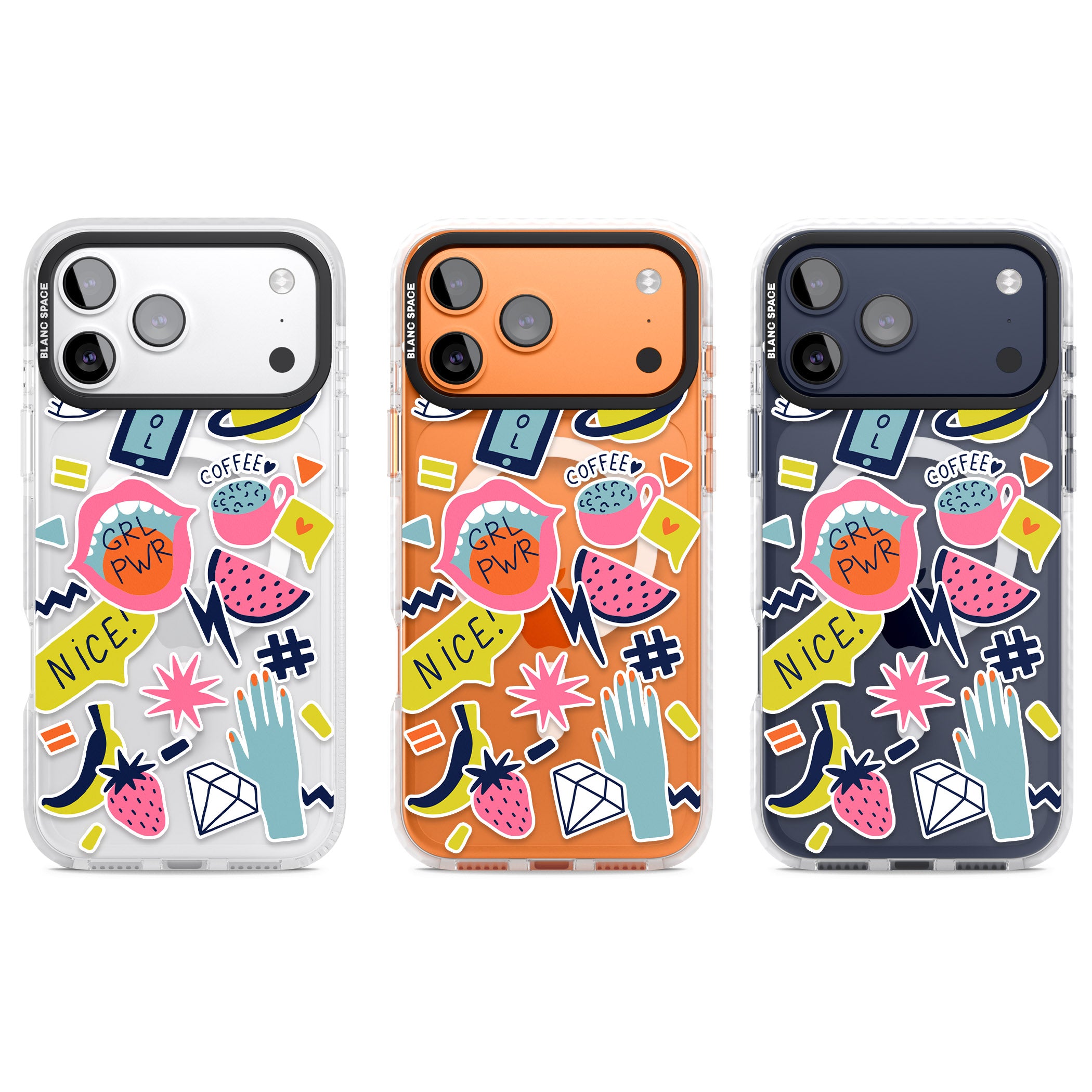 Grl Pwr iPhone 17 Pro Impact Pro Clear Phone Case APT Impact Protection