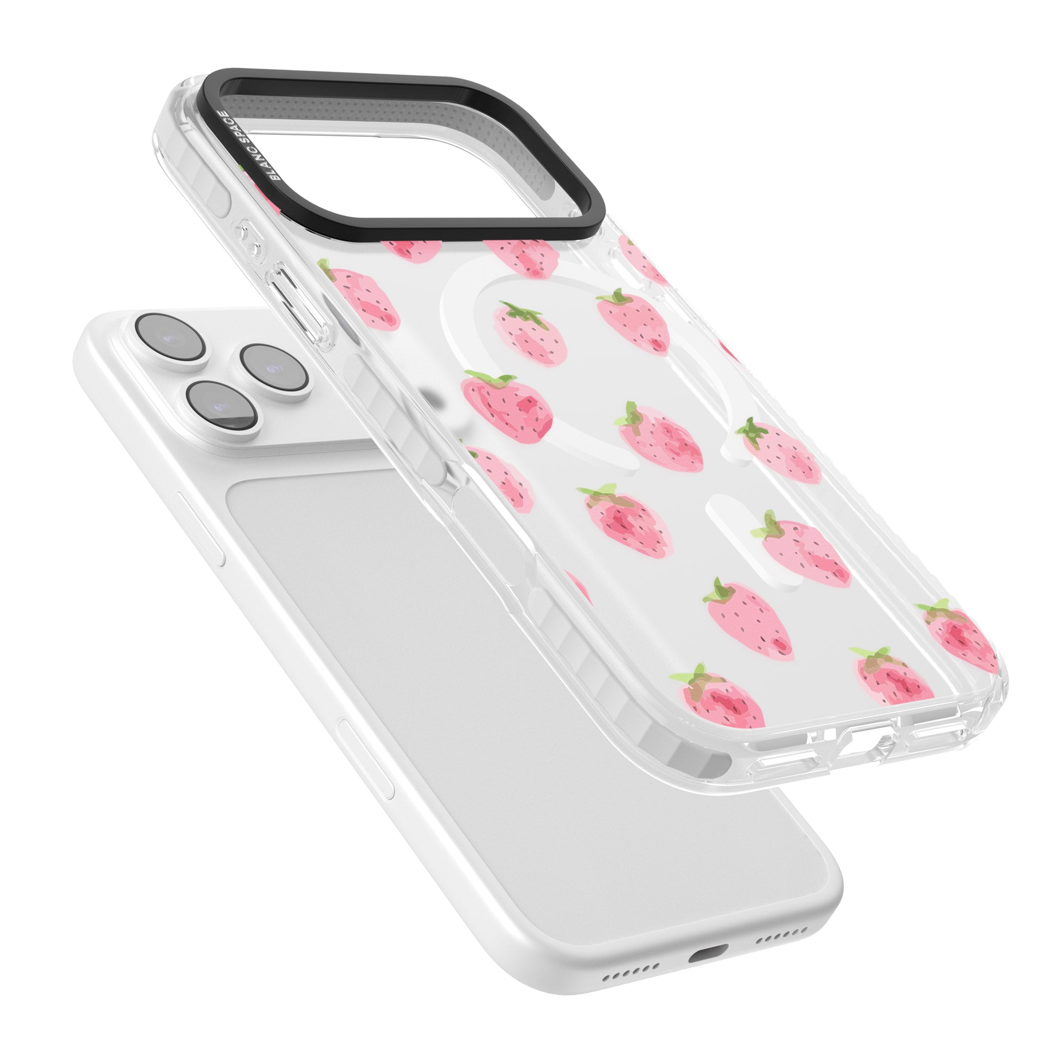 Classic Strawberry iPhone 17 Pro Max Impact Pro Clear Phone Case Colours