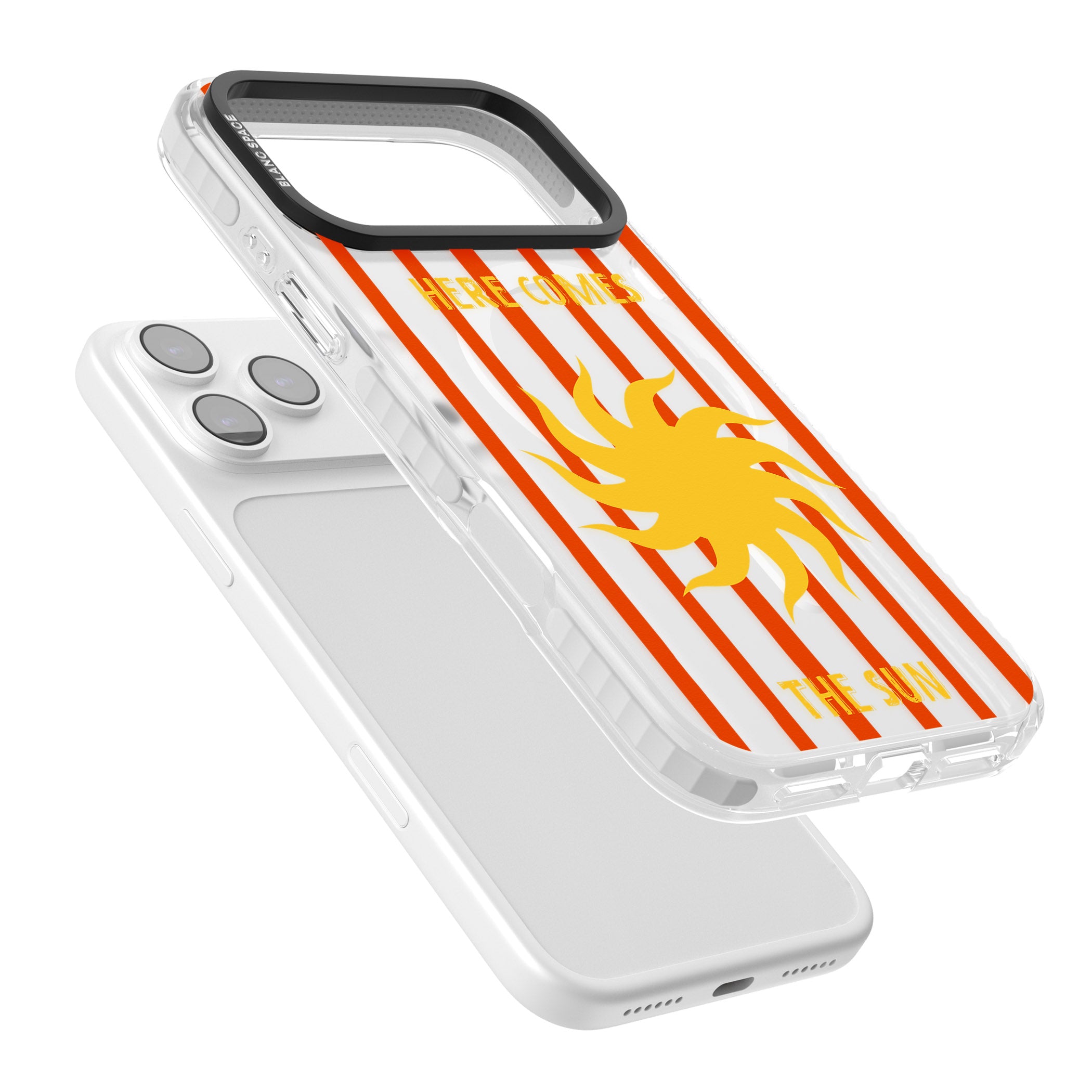 Here Comes The Sun iPhone 17 Pro Max Impact Pro Clear Phone Case Colours