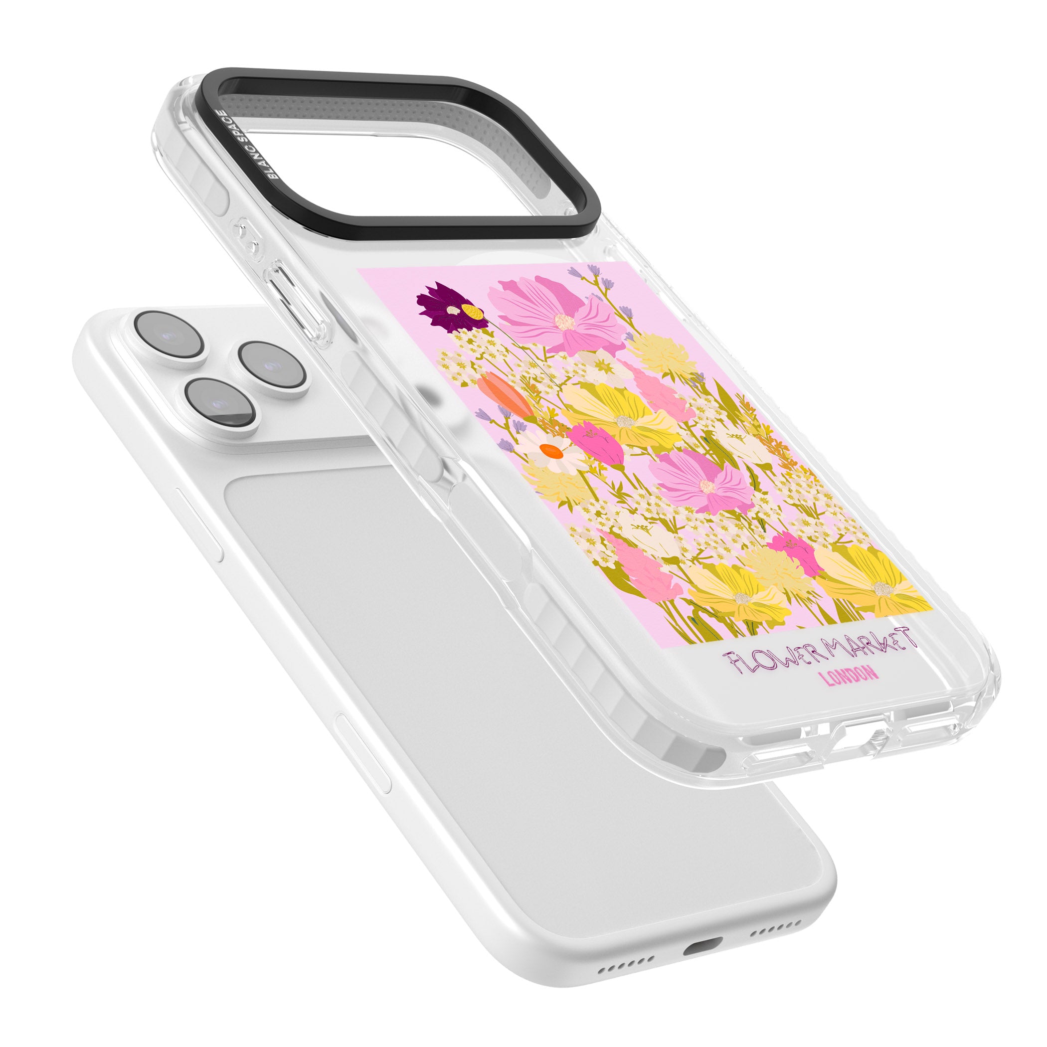 Flower Market iPhone 17 Pro Max Impact Pro Clear Phone Case Colours