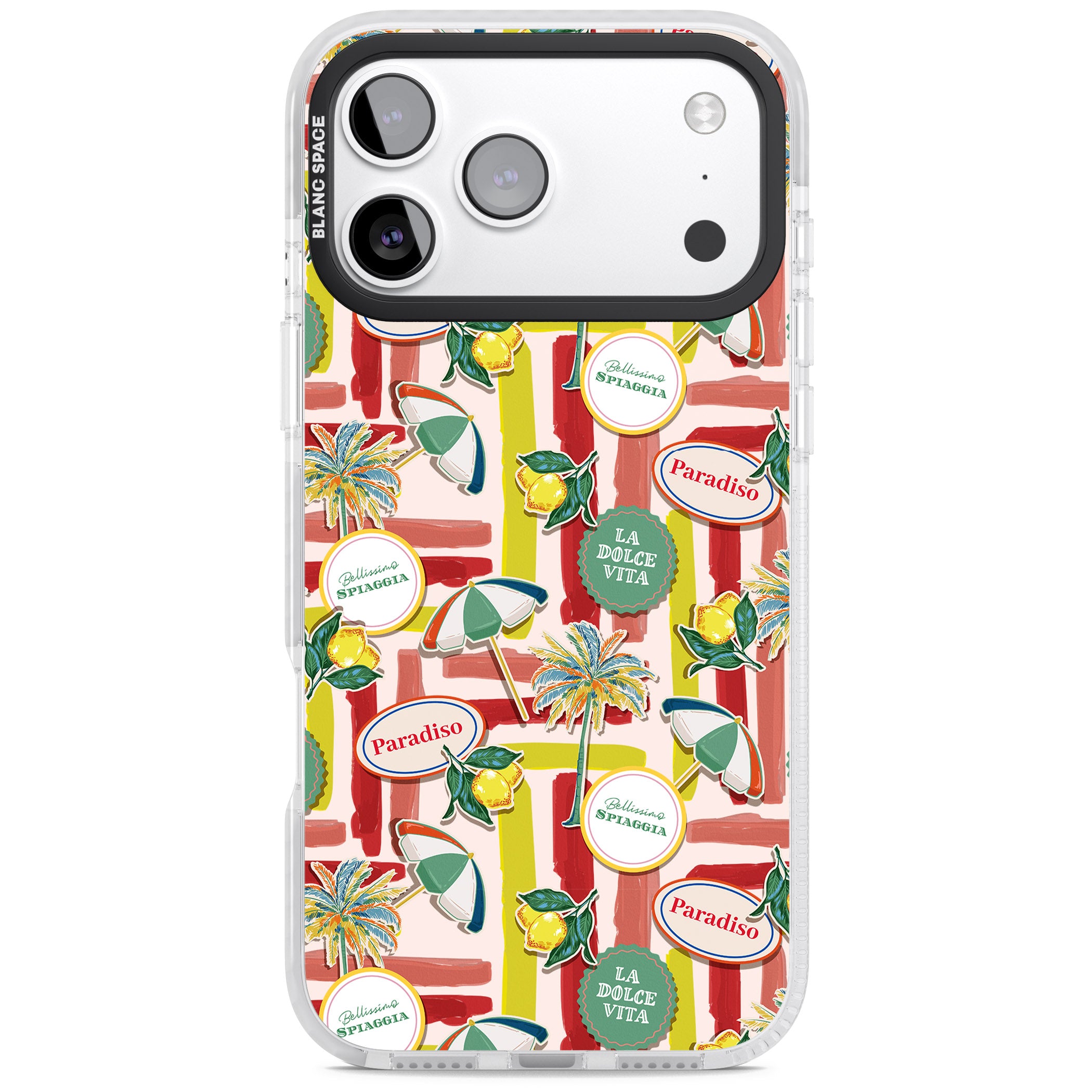 Paradiso Vibes iPhone 17 Pro Max Impact Pro Clear Phone Case
