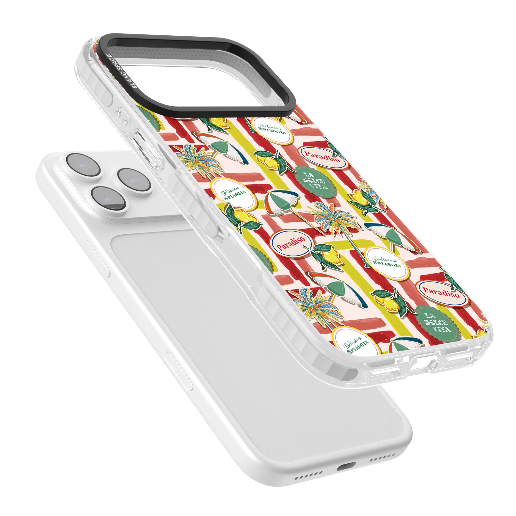 Paradiso Vibes iPhone 17 Pro Max Impact Pro Clear Phone Case Colours