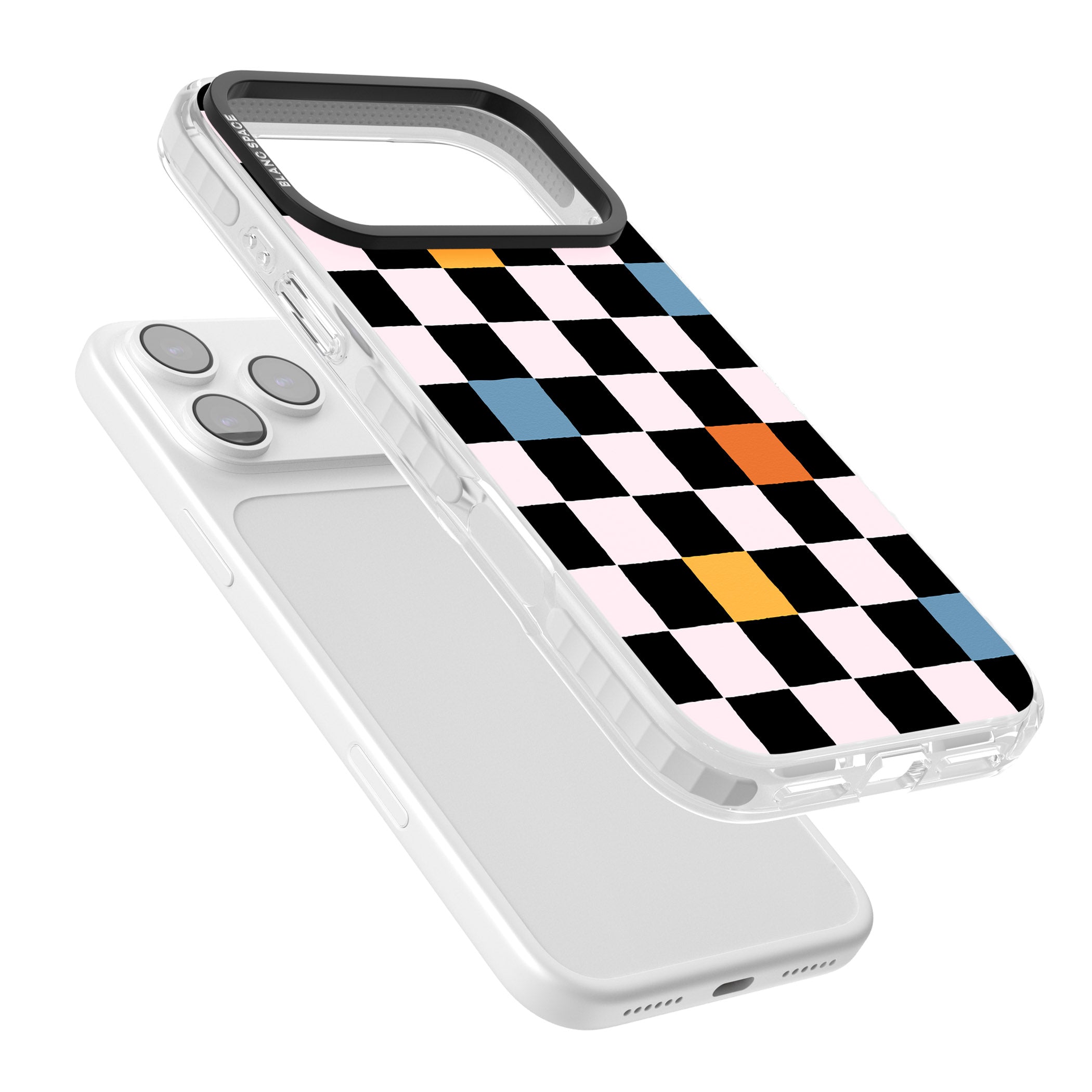 Vibrant Retro Checkered iPhone 17 Pro Max Impact Pro Clear Phone Case Colours