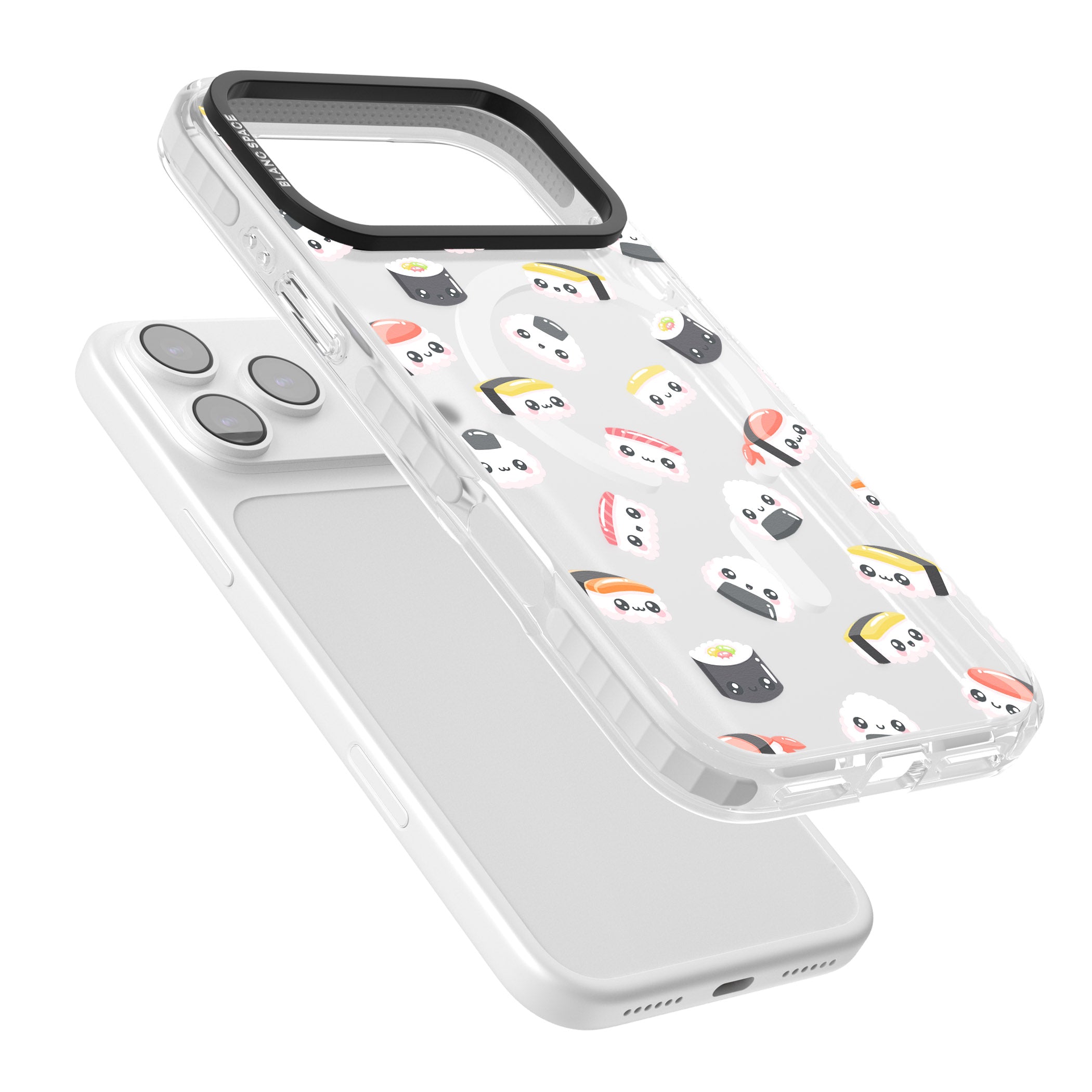 Kawaii Sushi iPhone 17 Pro Max Impact Pro Clear Phone Case Colours
