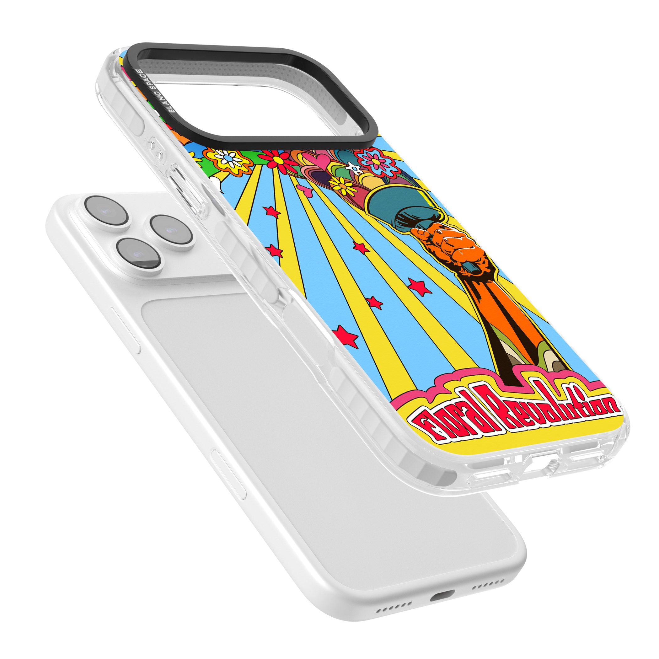 Floral Revolution iPhone 17 Pro Max Impact Pro Clear Phone Case Colours