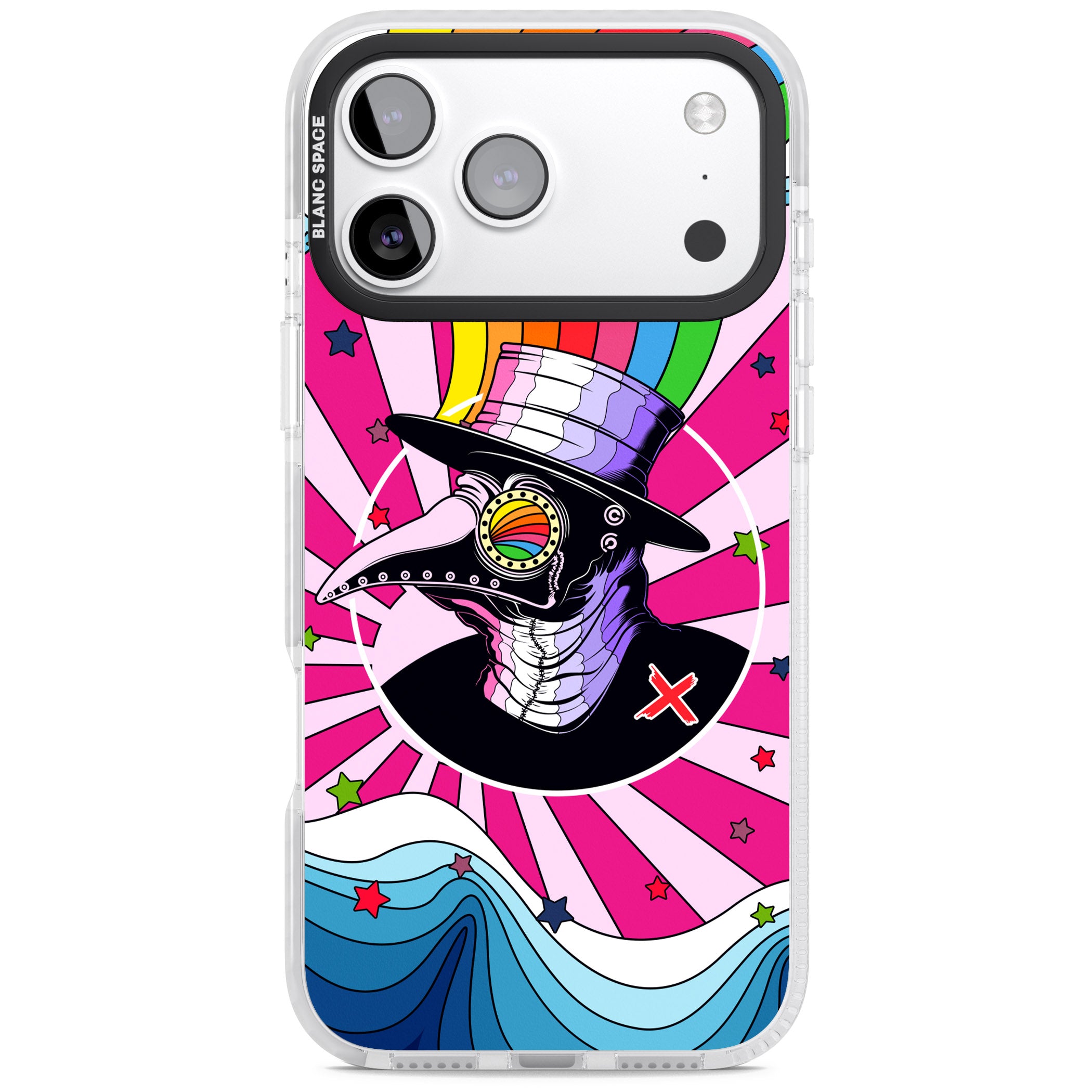 Plague Doctor Passion iPhone 17 Pro Max Impact Pro Clear Phone Case