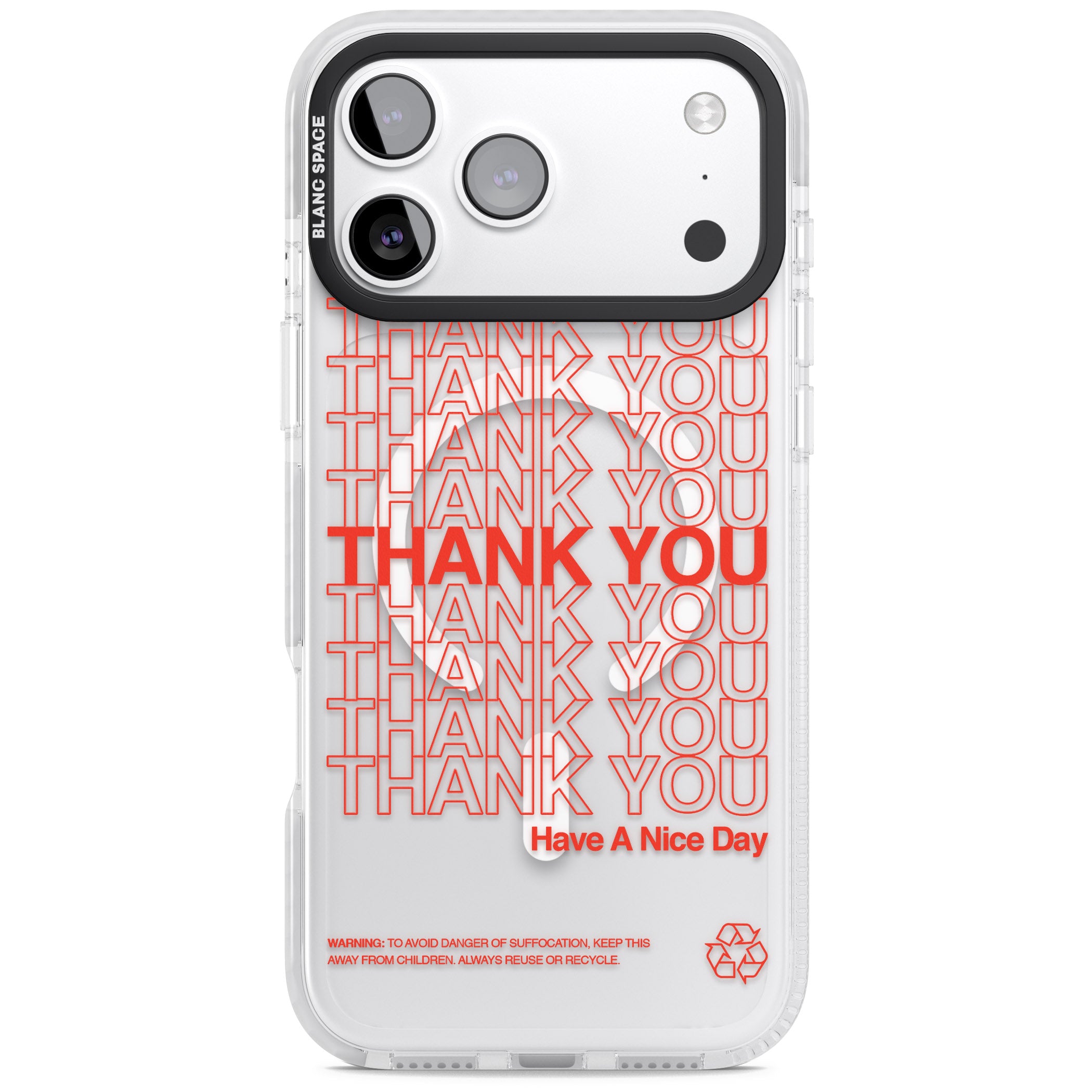 Thank You Have A Nice Day iPhone 17 Pro Max Impact Pro Clear Phone Case