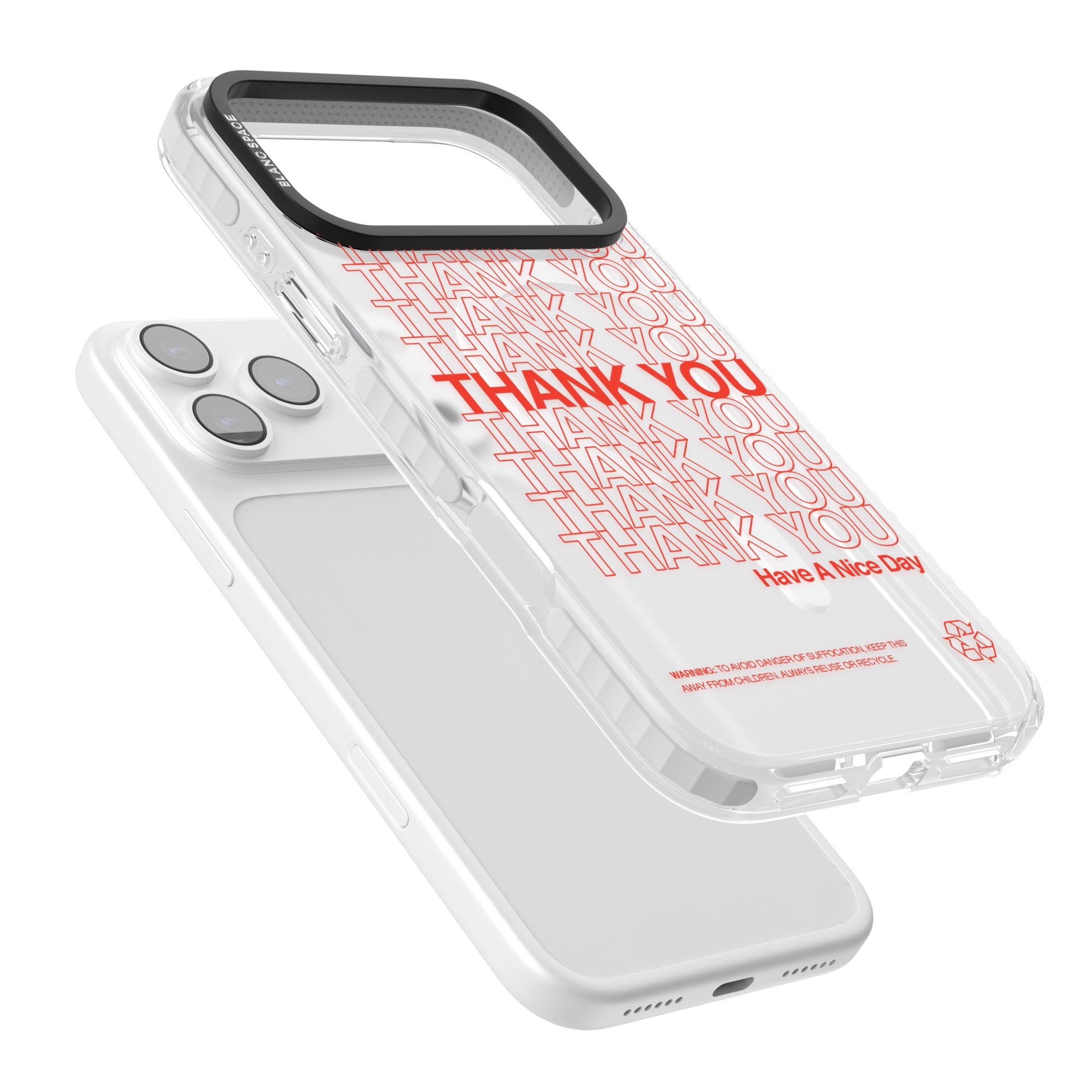 Thank You Have A Nice Day iPhone 17 Pro Max Impact Pro Clear Phone Case Colours