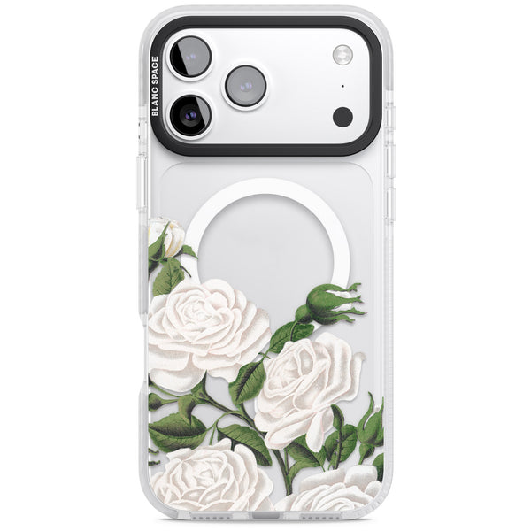 White Vintage Painted Flowers