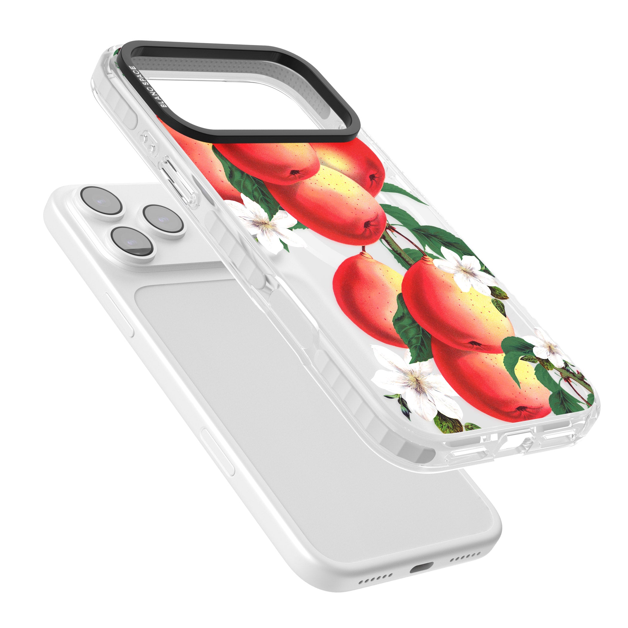 Vintage Painted Peaches iPhone 17 Pro Max Impact Pro Clear Phone Case Colours