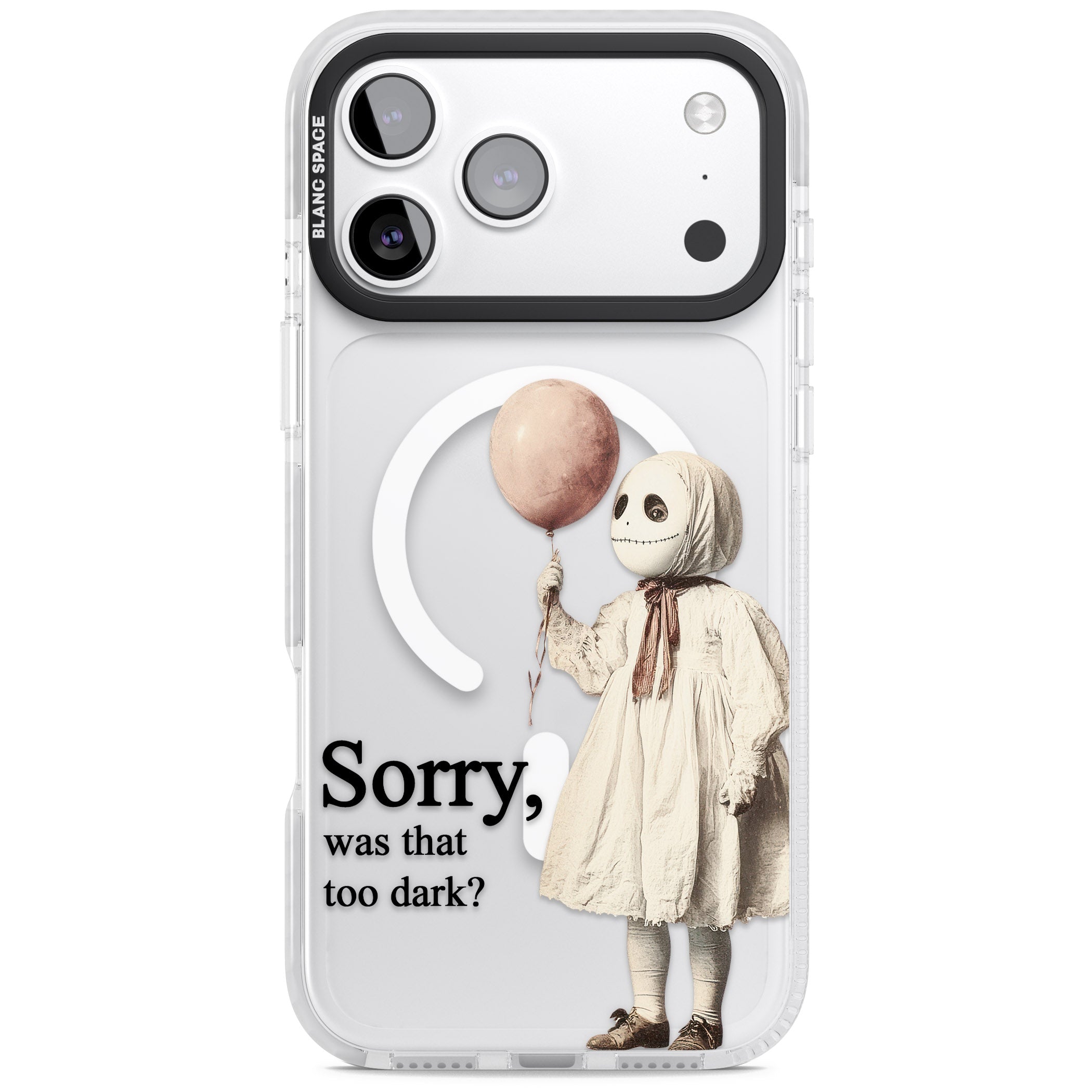 Sorry Was That Too Dark iPhone 17 Pro Max Impact Pro Clear Phone Case