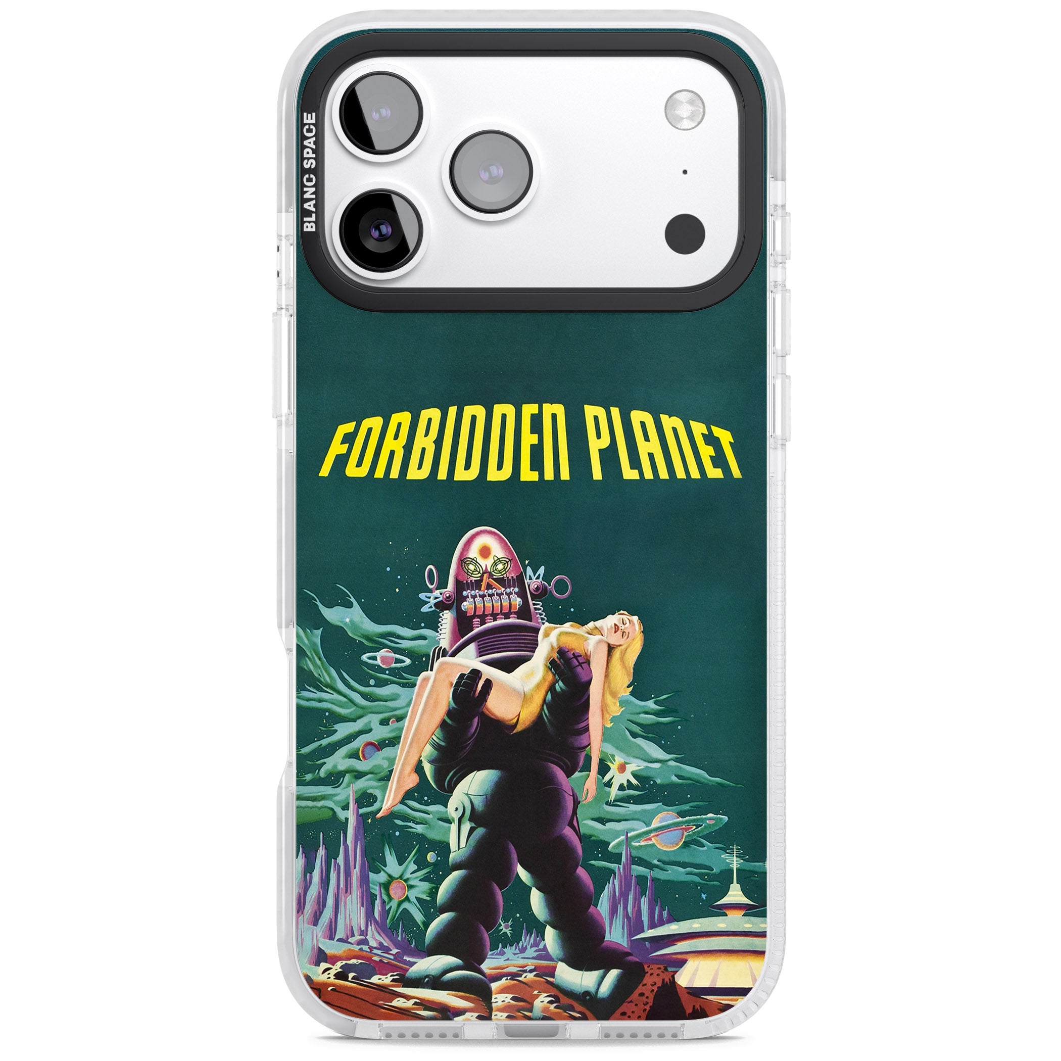 Forbidden Planet Poster iPhone 17 Pro Max Impact Pro Clear Phone Case