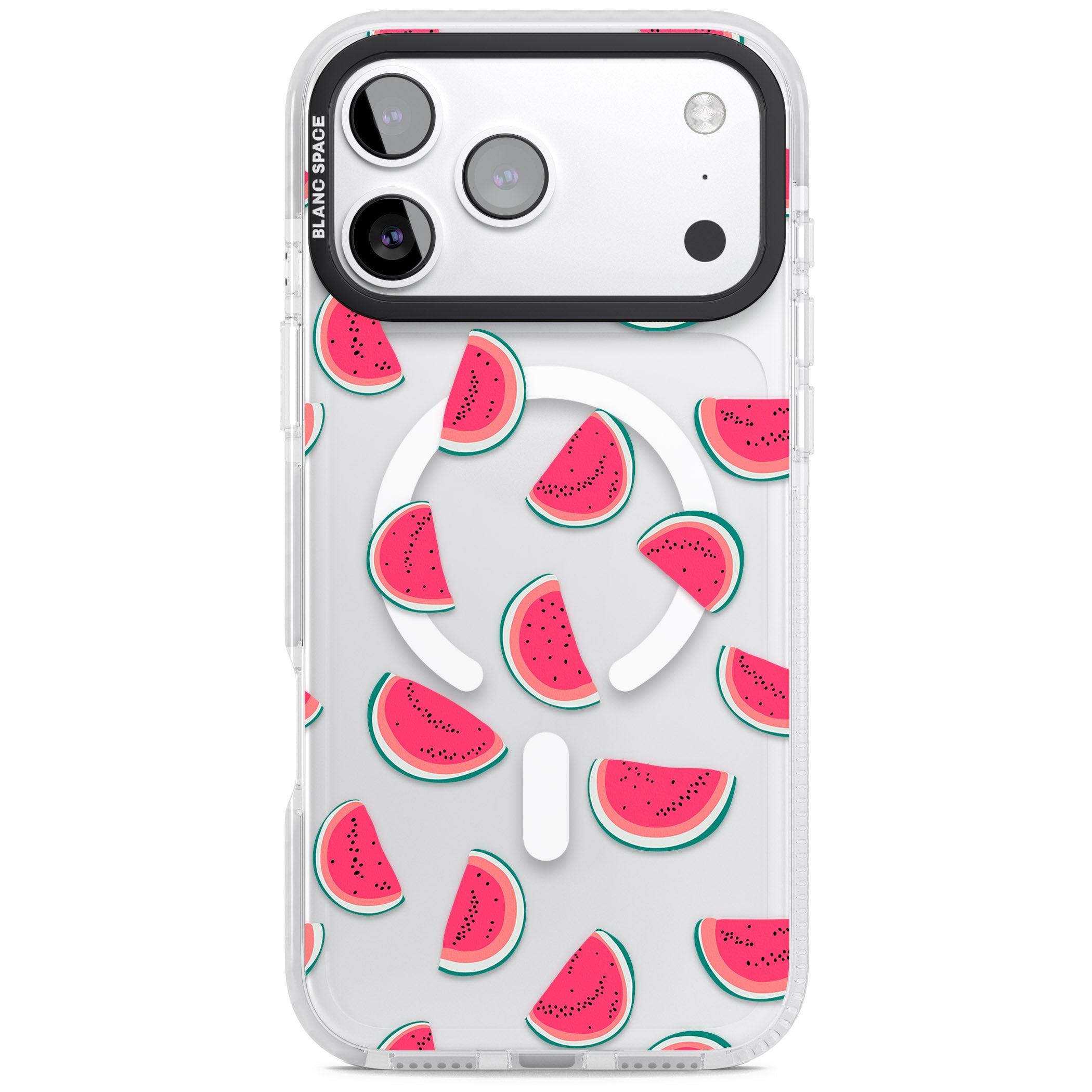Watermelon Slices iPhone 17 Pro Max Impact Pro Clear Phone Case