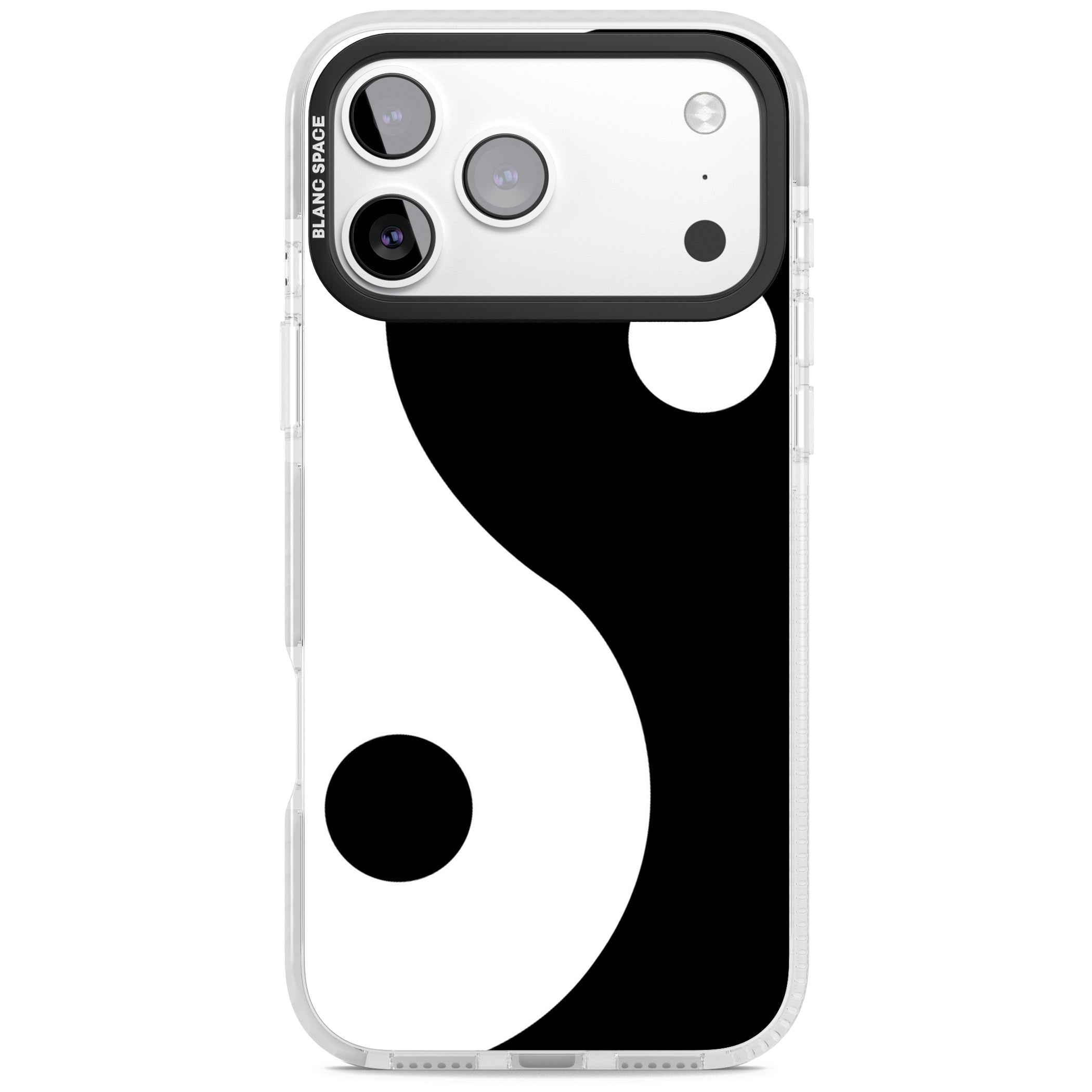 Large Yin Yang iPhone 17 Pro Max Impact Pro Clear Phone Case