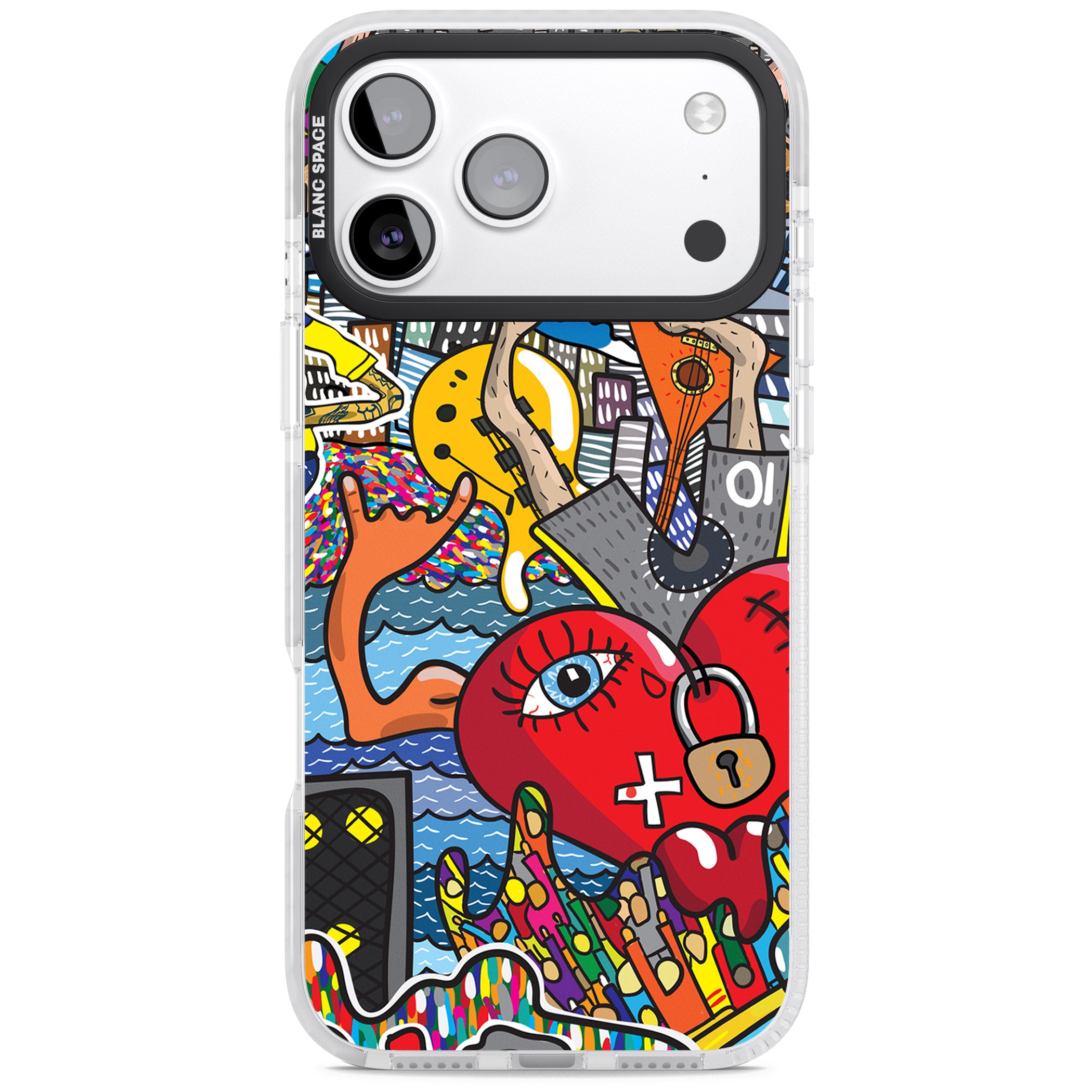 Crowd Tsunami iPhone 17 Pro Max Impact Pro Clear Phone Case