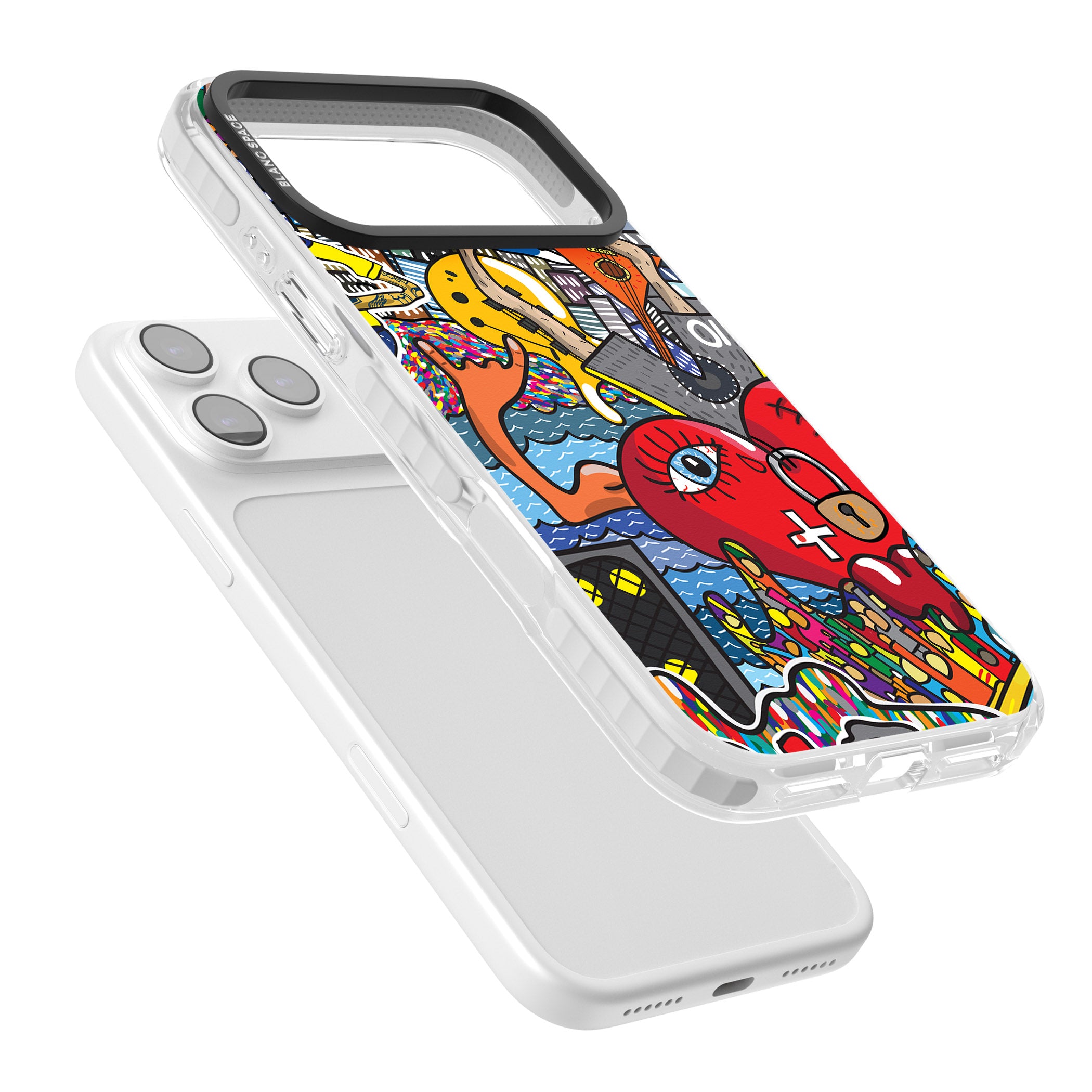 Crowd Tsunami iPhone 17 Pro Max Impact Pro Clear Phone Case Colours