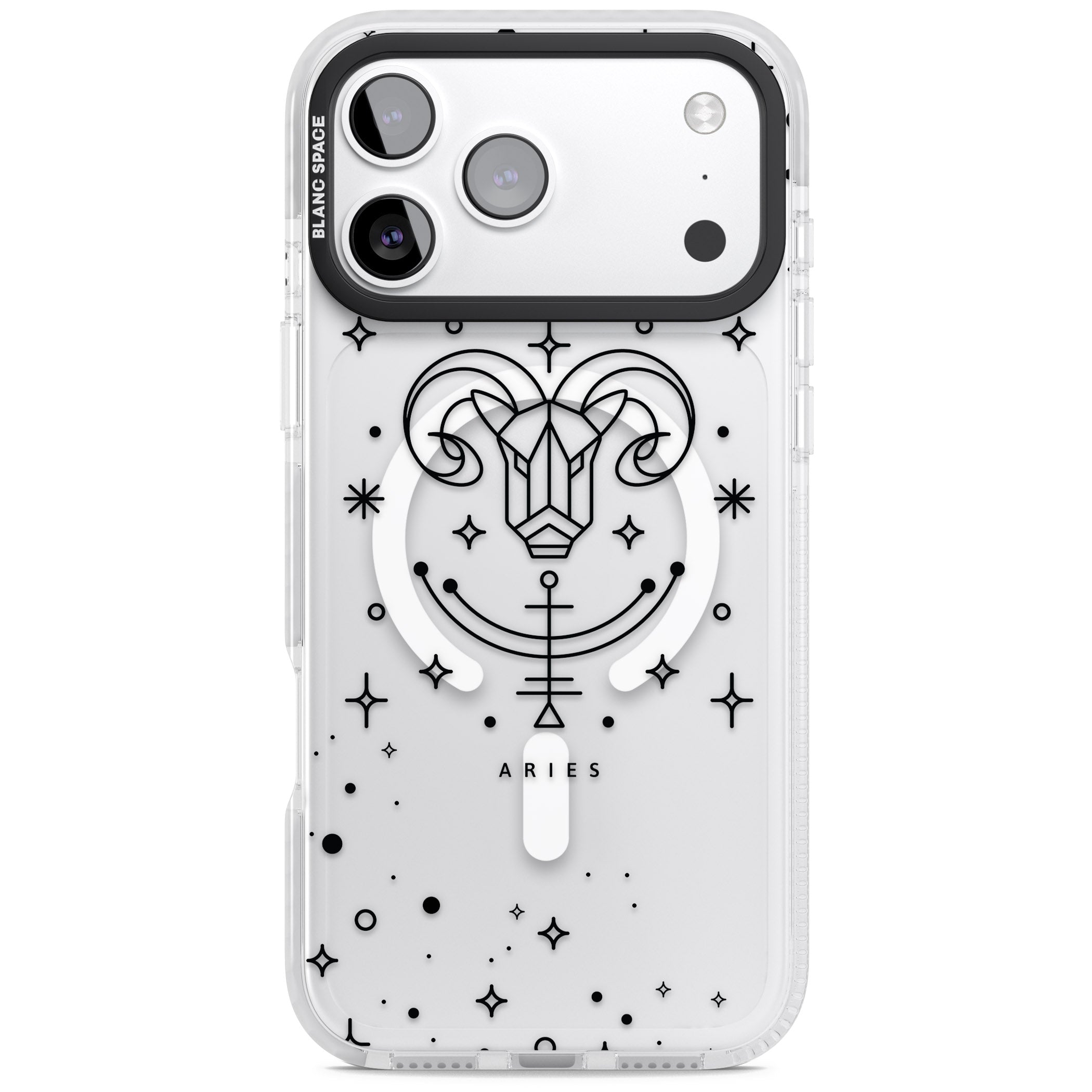 Aries Emblem iPhone 17 Pro Max Impact Pro Clear Phone Case