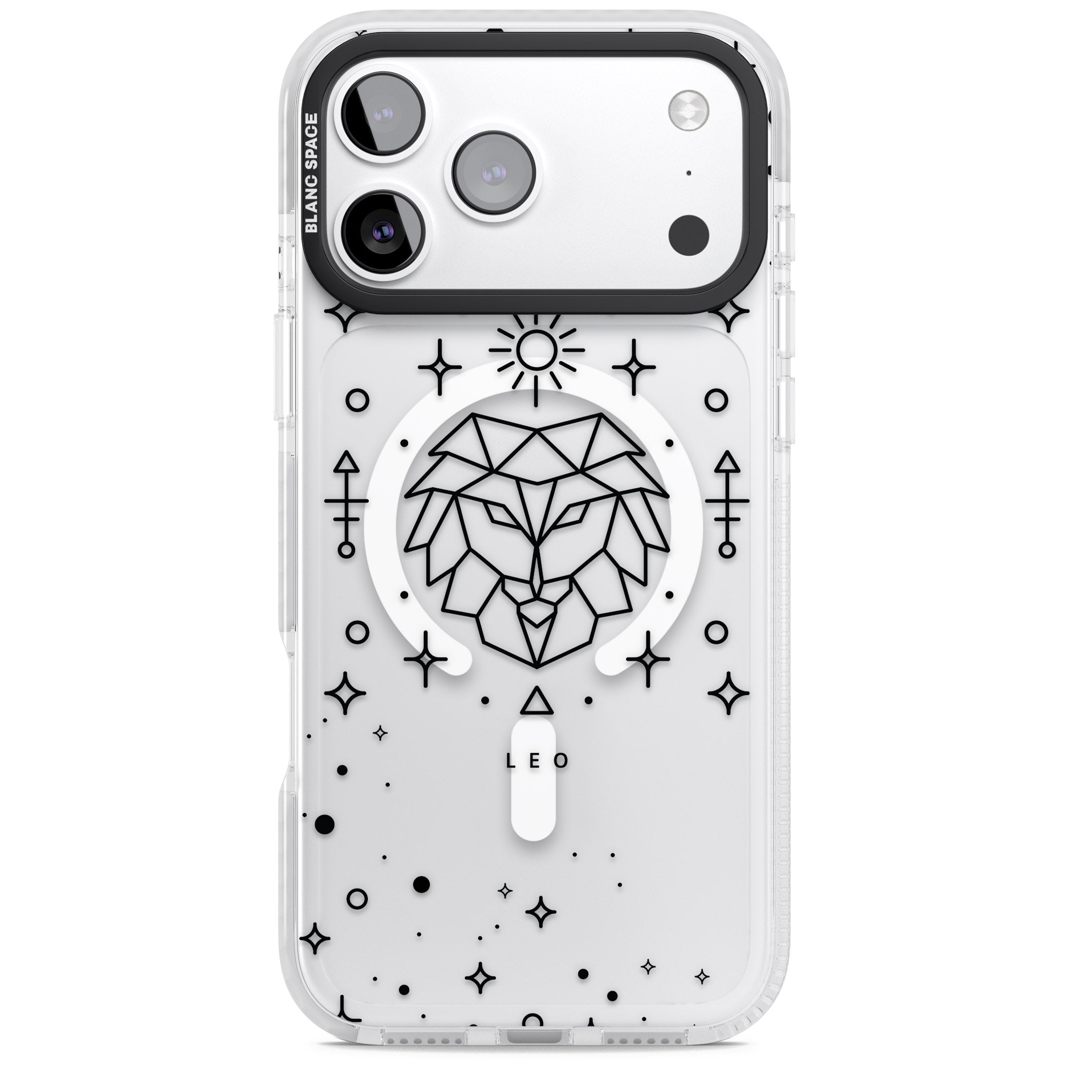 Leo Zodiac iPhone 17 Pro Impact Pro Clear Phone Case