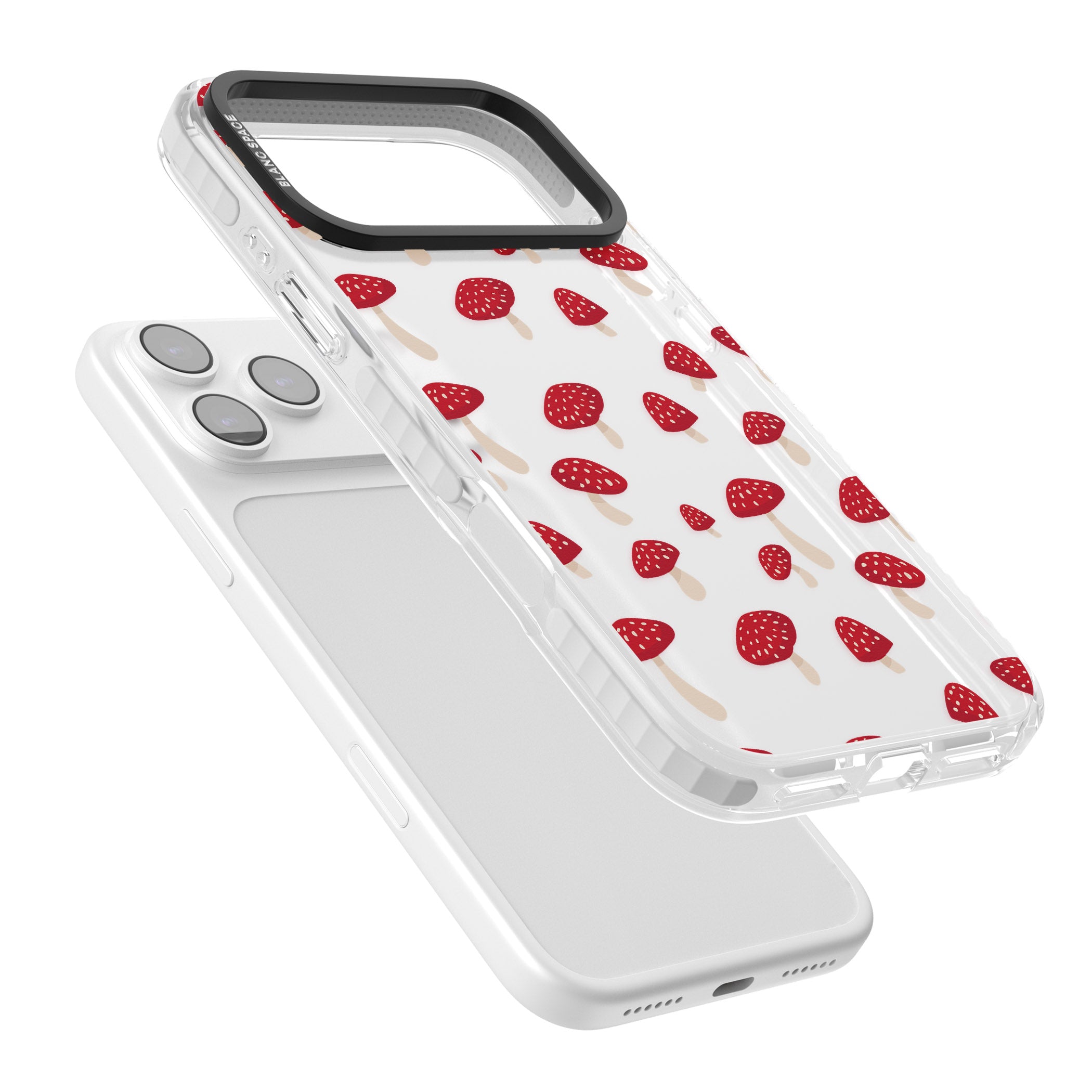Magical Mushroom Pattern iPhone 17 Pro Max Impact Clear Phone Case Colours