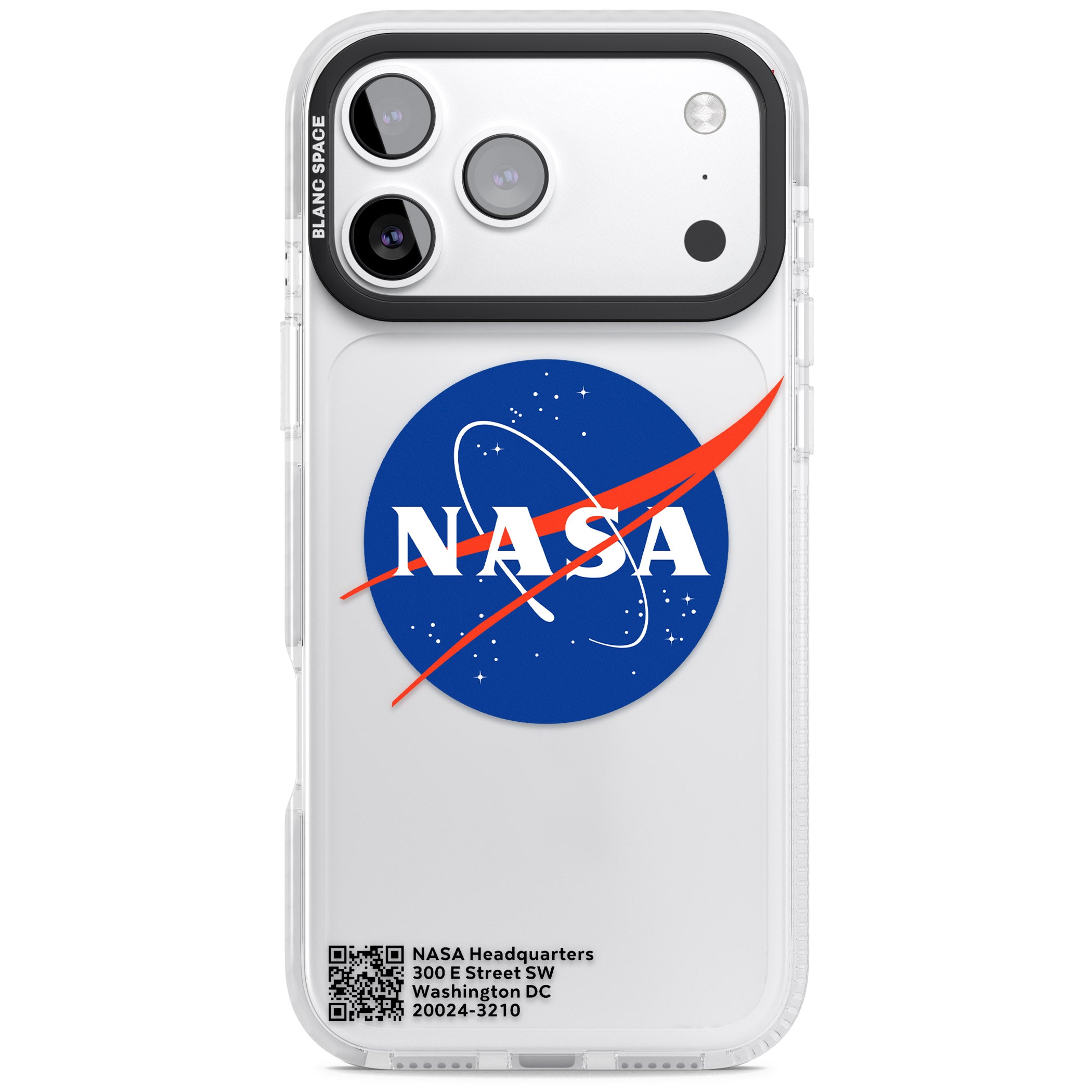 Nasa Meatball iPhone 17 Pro Max Impact Clear Phone Case