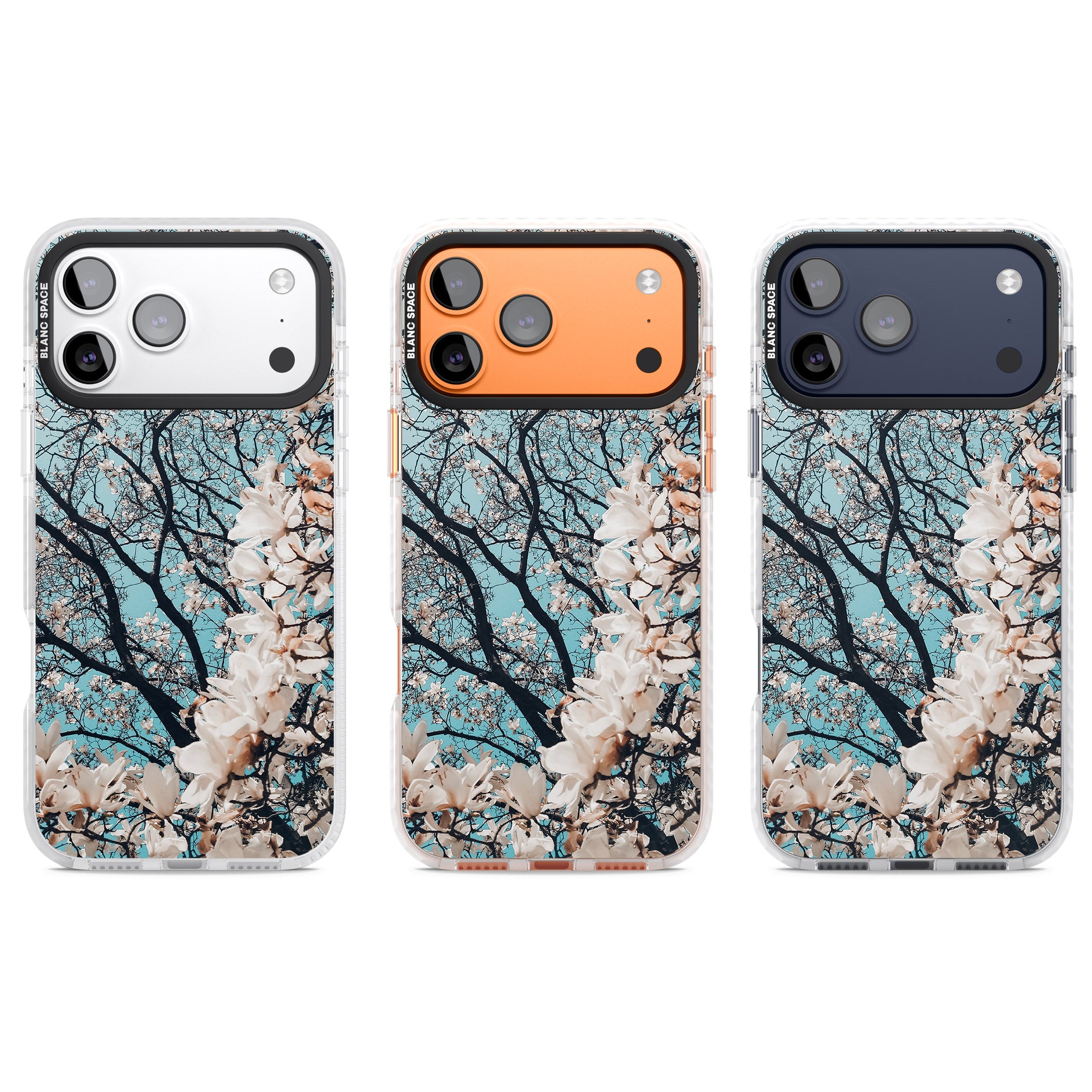 Magnolia Bloom iPhone 17 Pro Impact Clear Phone Case APT Impact Protection