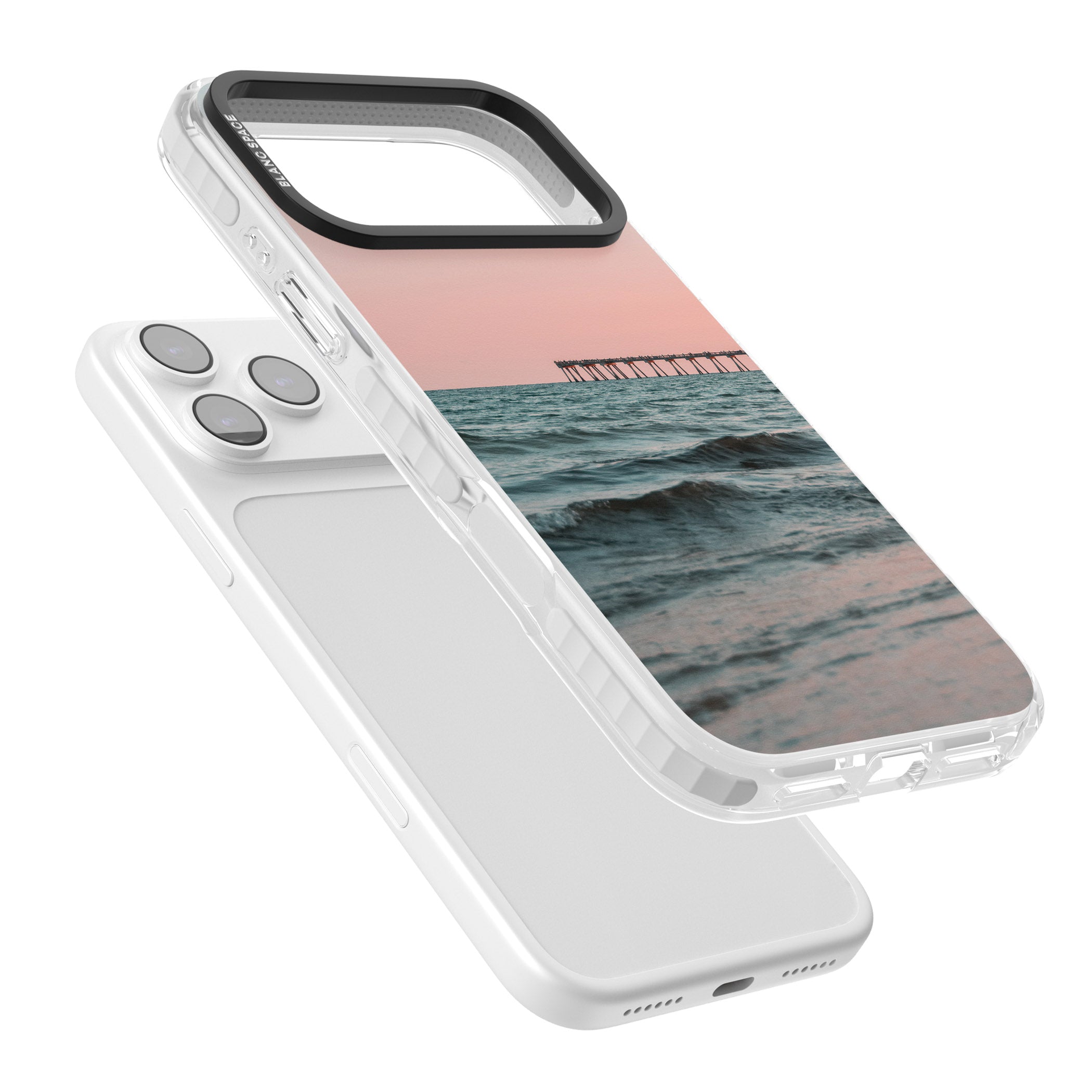 Sunset Pier iPhone 17 Pro Max Impact Clear Phone Case Colours