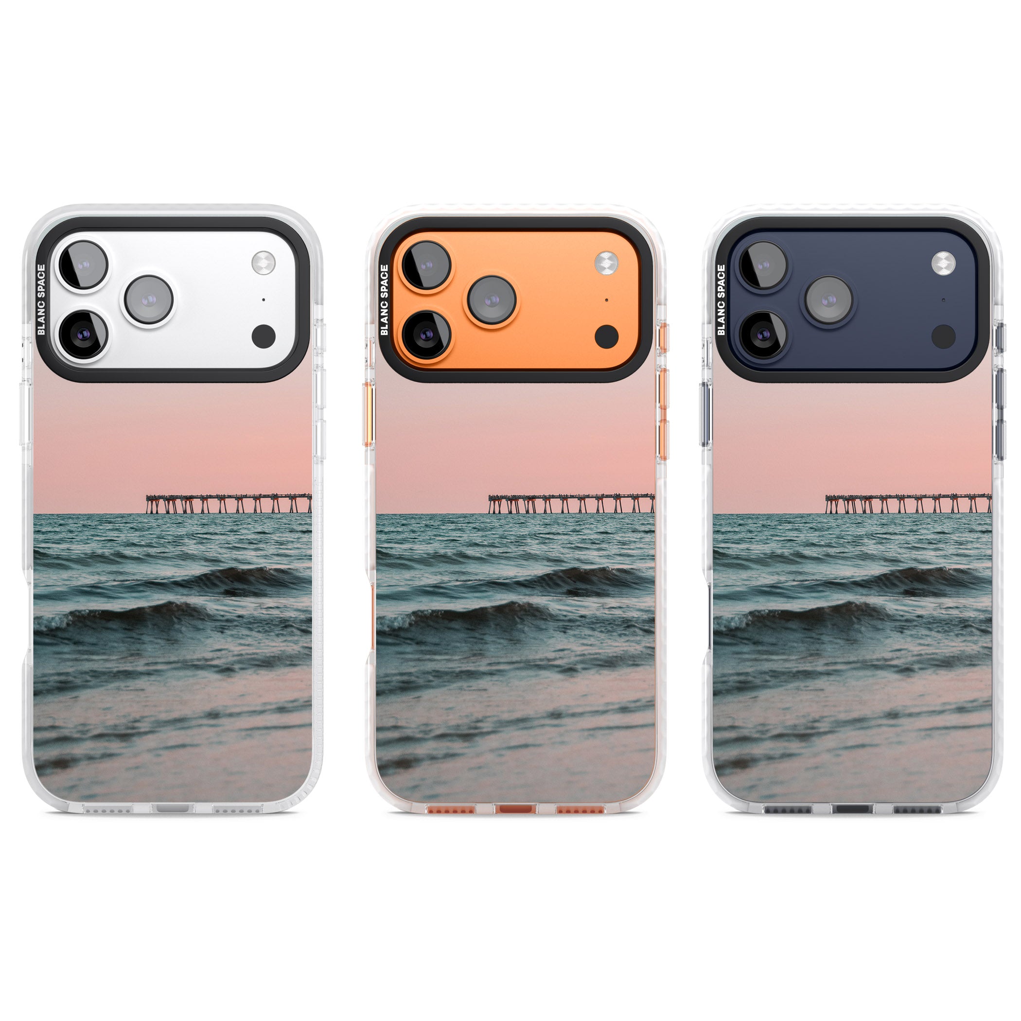 Sunset Pier iPhone 17 Pro Impact Clear Phone Case APT Impact Protection