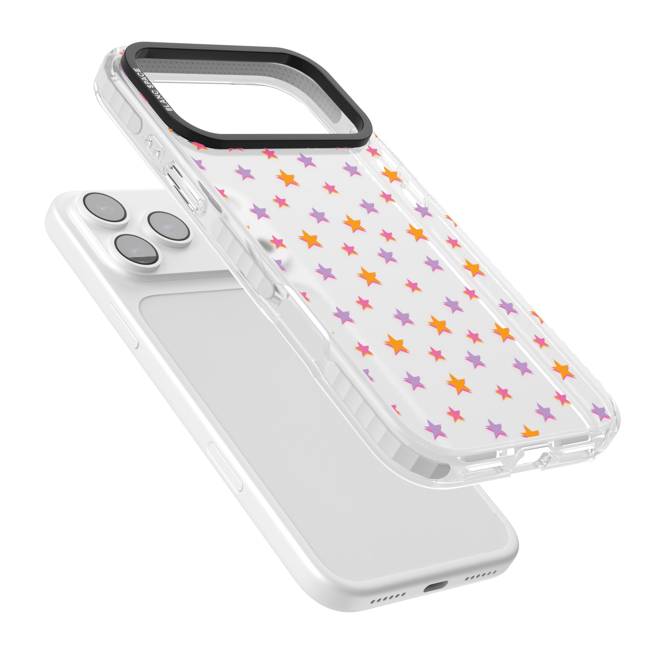 Spangling Stars Pattern iPhone 17 Pro Max Impact Clear Phone Case Colours