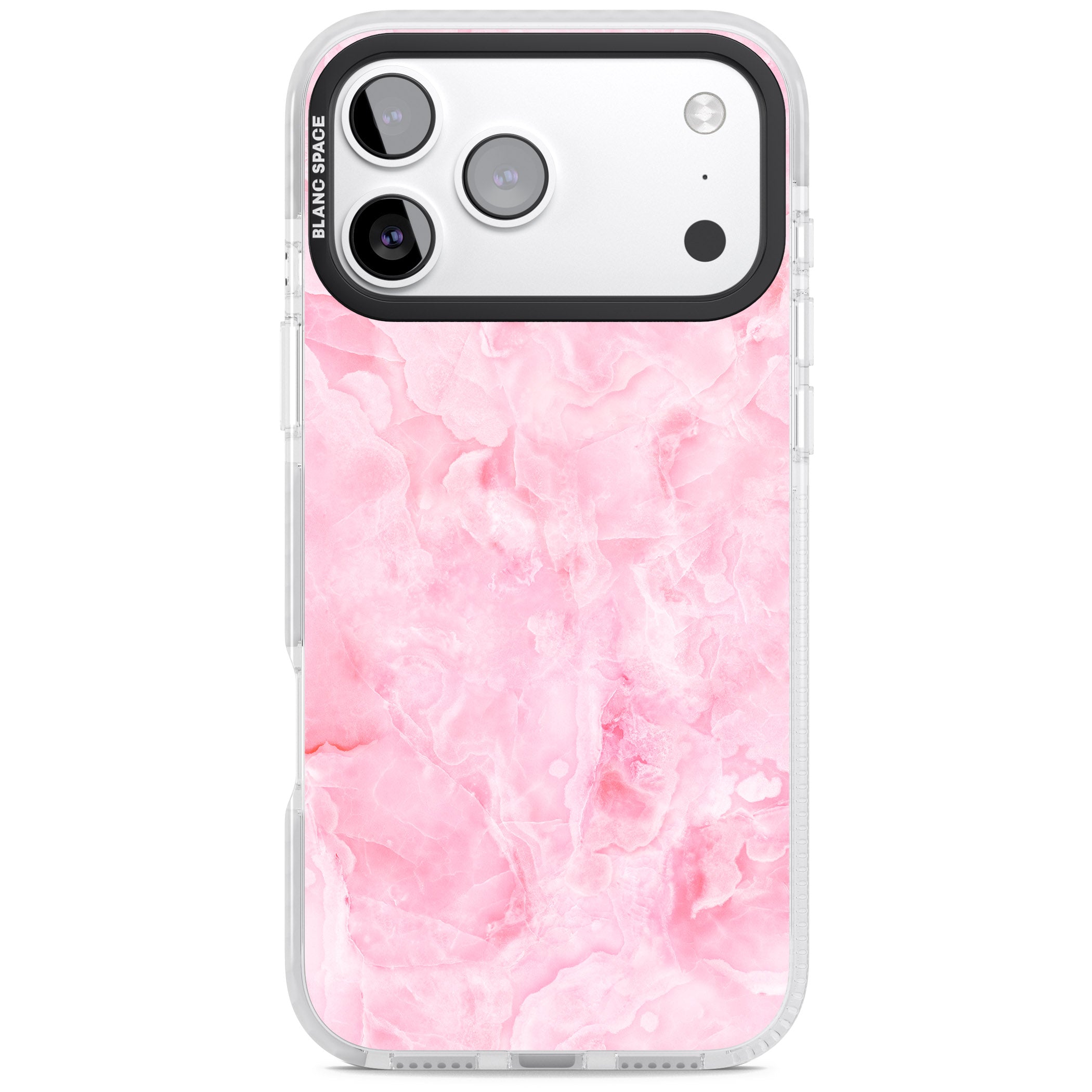 Pink Onyx Marble iPhone 17 Pro Max Impact Clear Phone Case