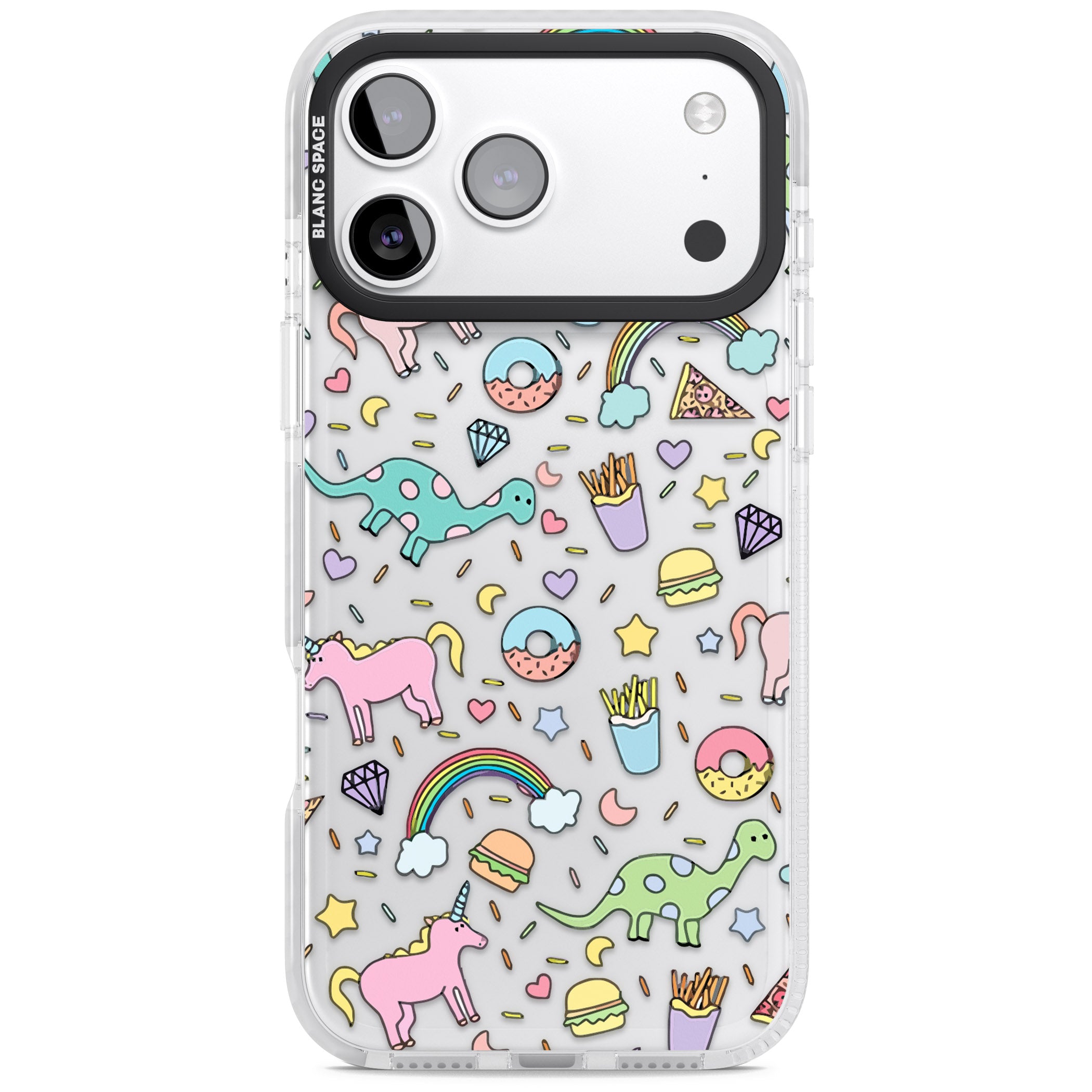 Cute Pattern iPhone 17 Pro Max Impact Clear Phone Case