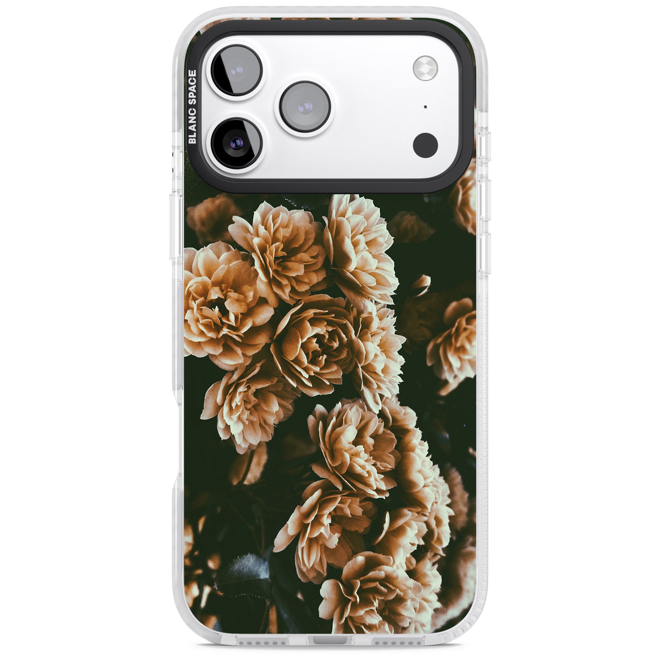 Moody Peony iPhone 17 Pro Max Impact Clear Phone Case
