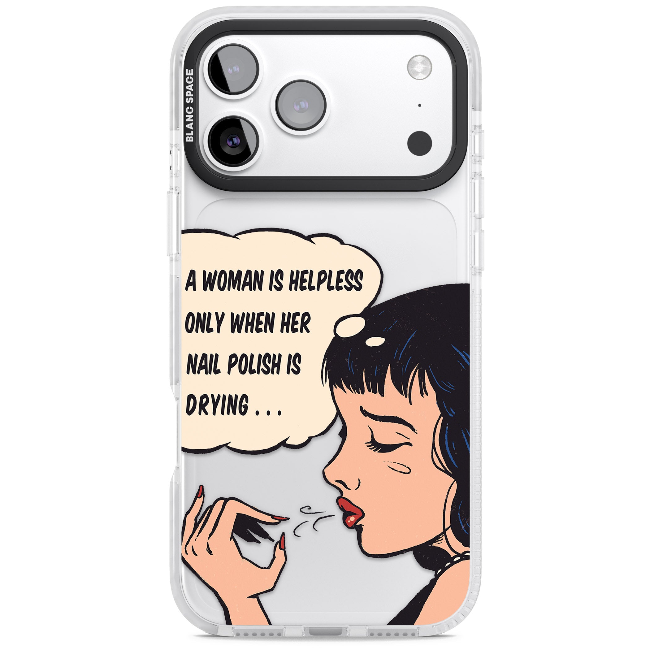 Drying Nails Pop Art iPhone 17 Pro Max Impact Clear Phone Case