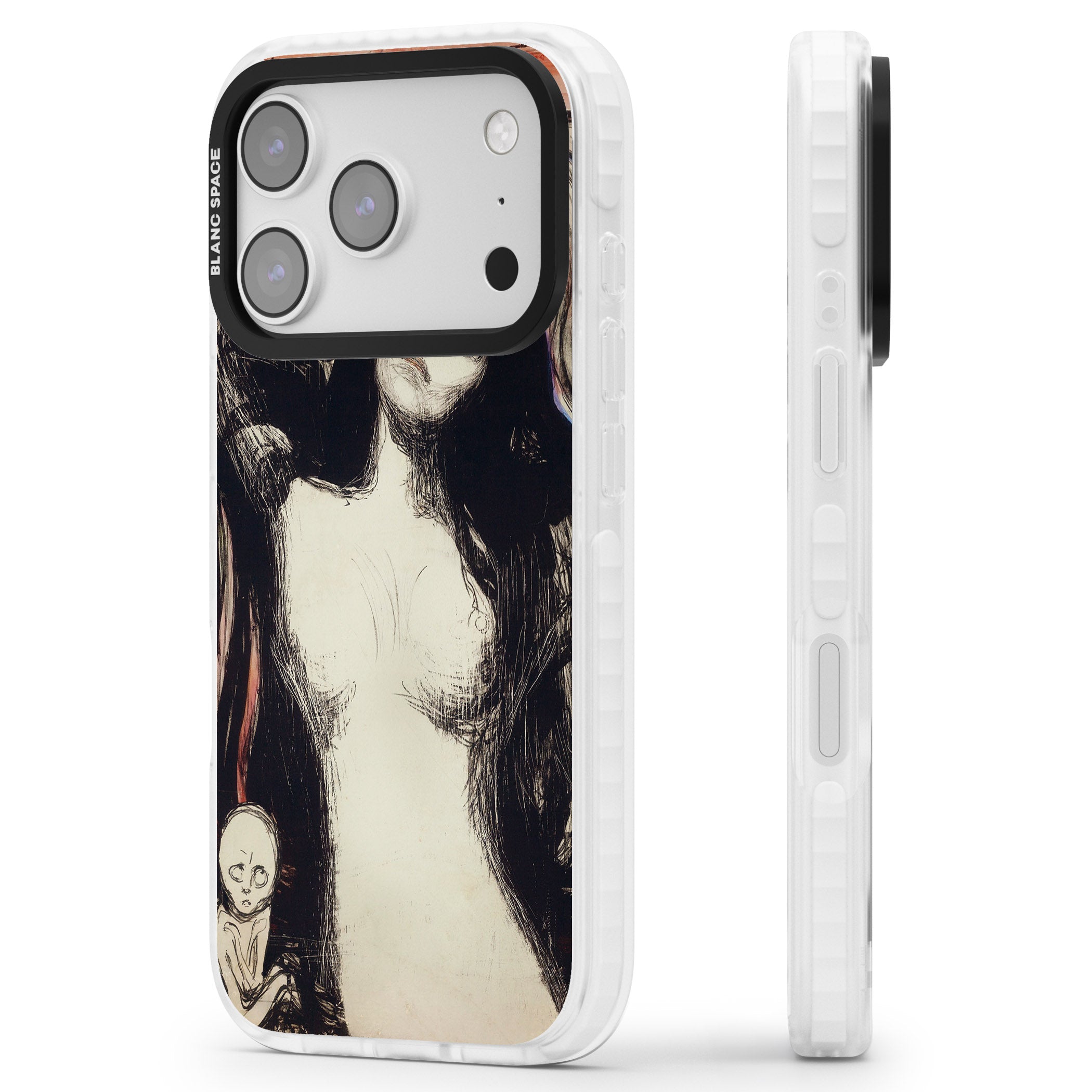 Madonna iPhone 17 Pro Max Impact Clear Phone Case Side Profile