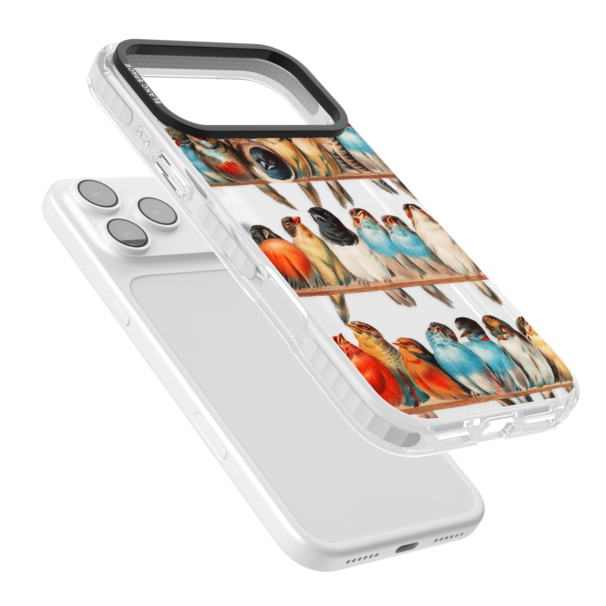 A Perch Of Birds iPhone 17 Pro Max Impact Clear Phone Case Colours