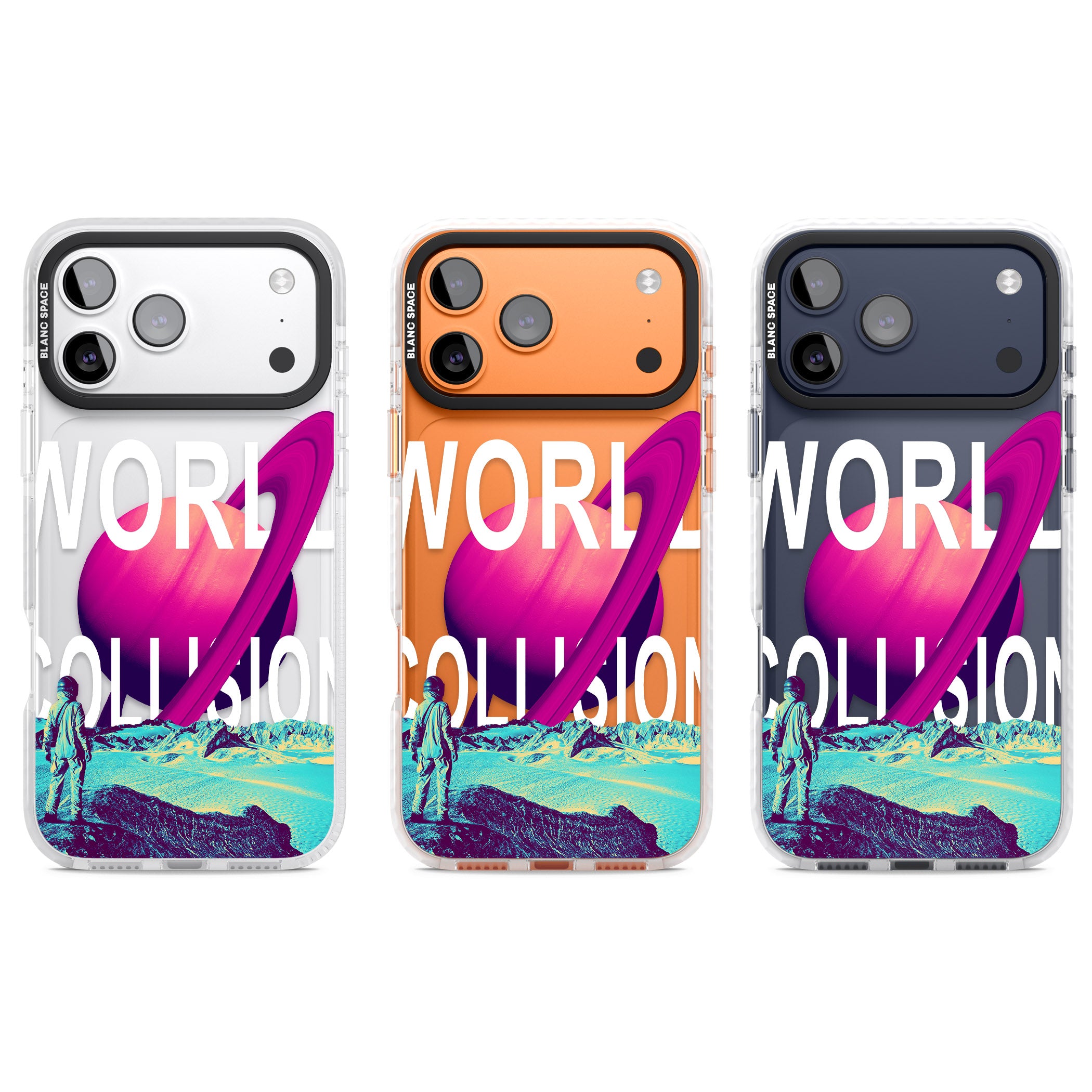 World Collision iPhone 17 Pro Impact Clear Phone Case APT Impact Protection