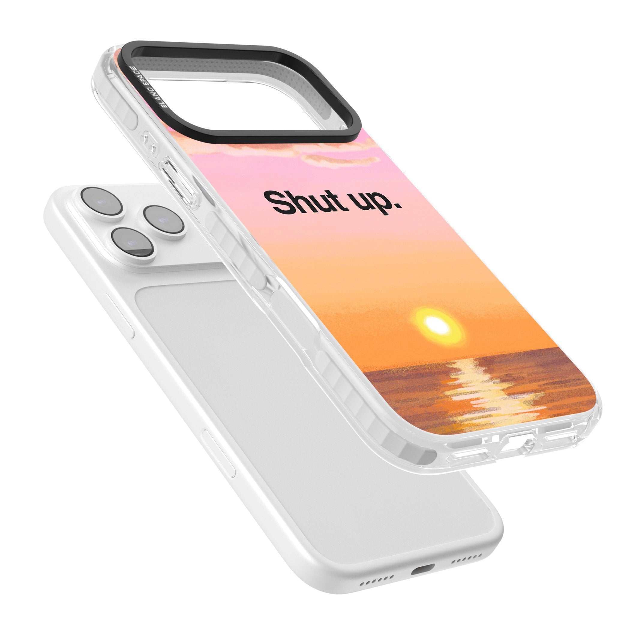 Shut Up iPhone 17 Pro Max Impact Clear Phone Case Colours