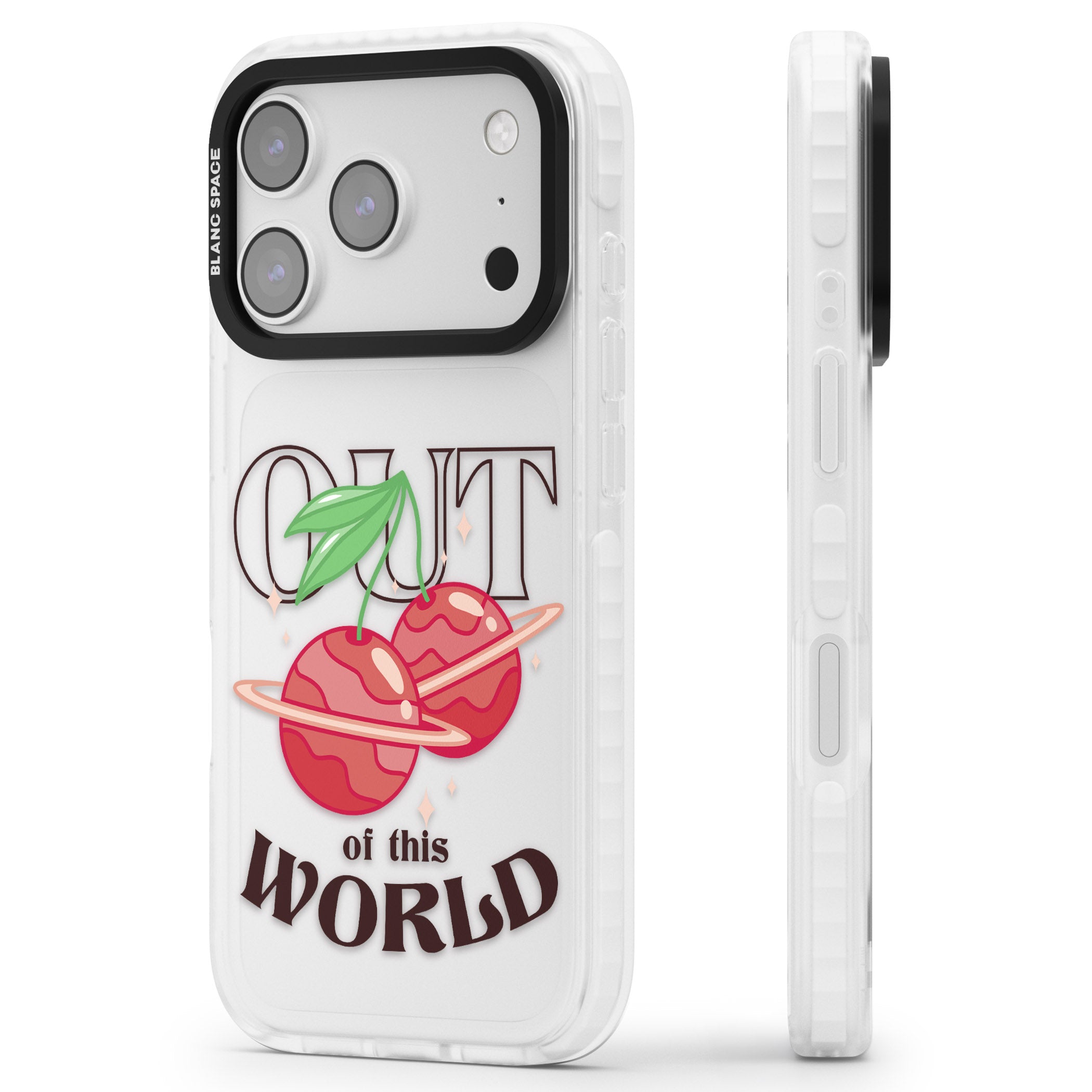 Out Of This World iPhone 17 Pro Max Impact Clear Phone Case Side Profile