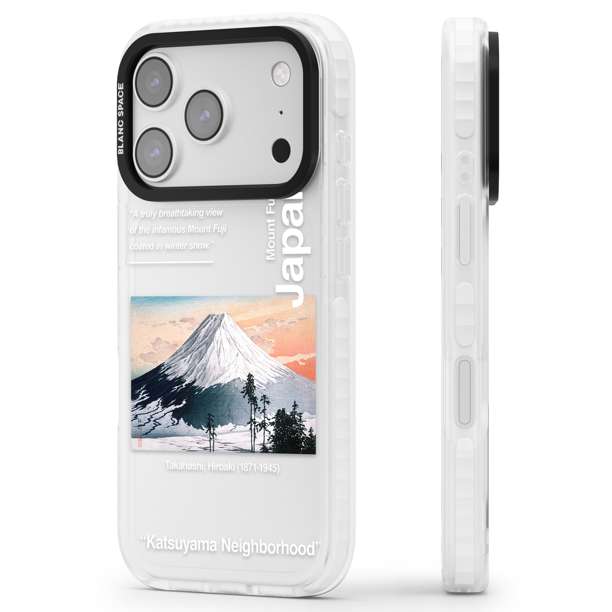 Katsuyama Neighborhood iPhone 17 Pro Max Impact Clear Phone Case Side Profile