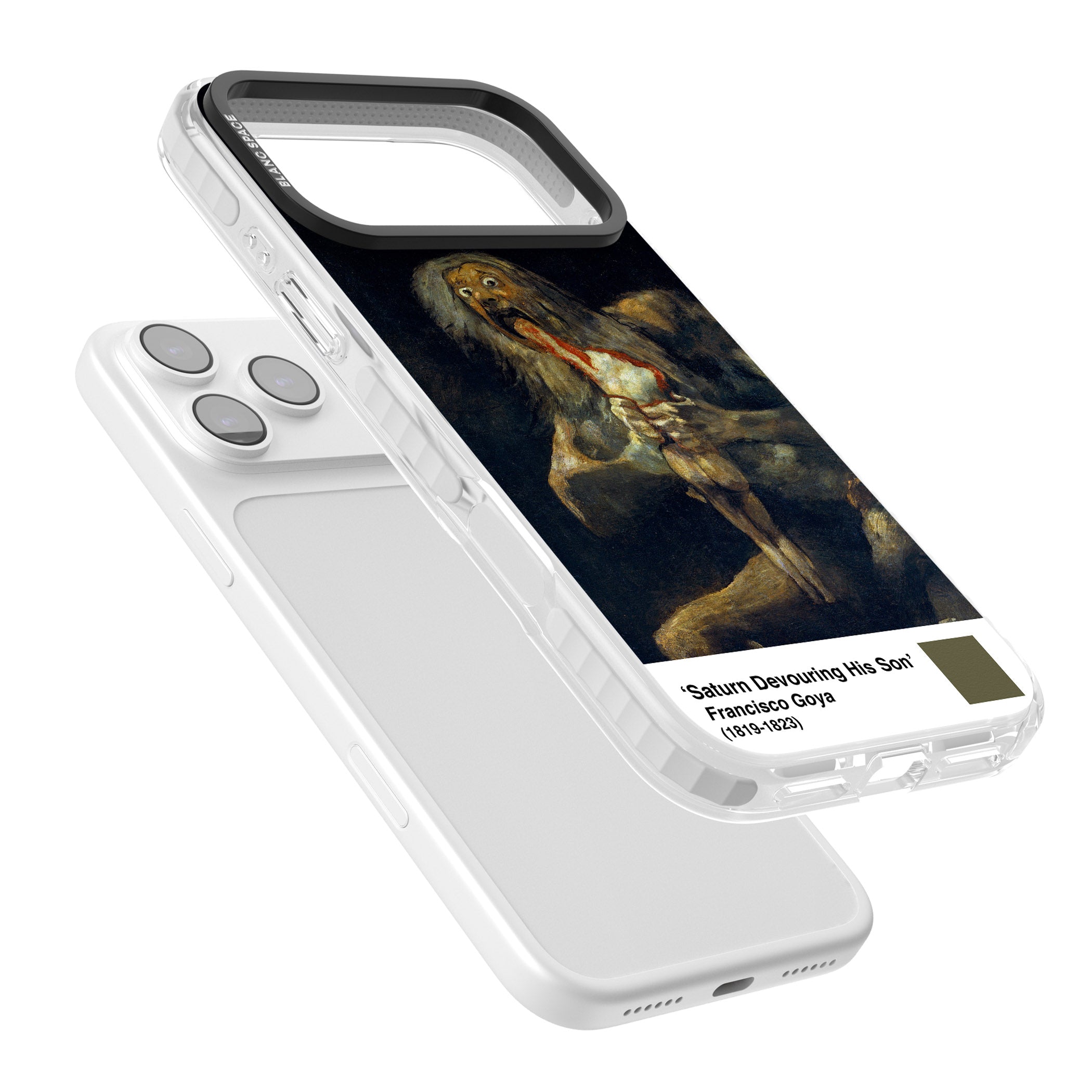 Saturn Devouring His Son iPhone 17 Pro Max Impact Clear Phone Case Colours