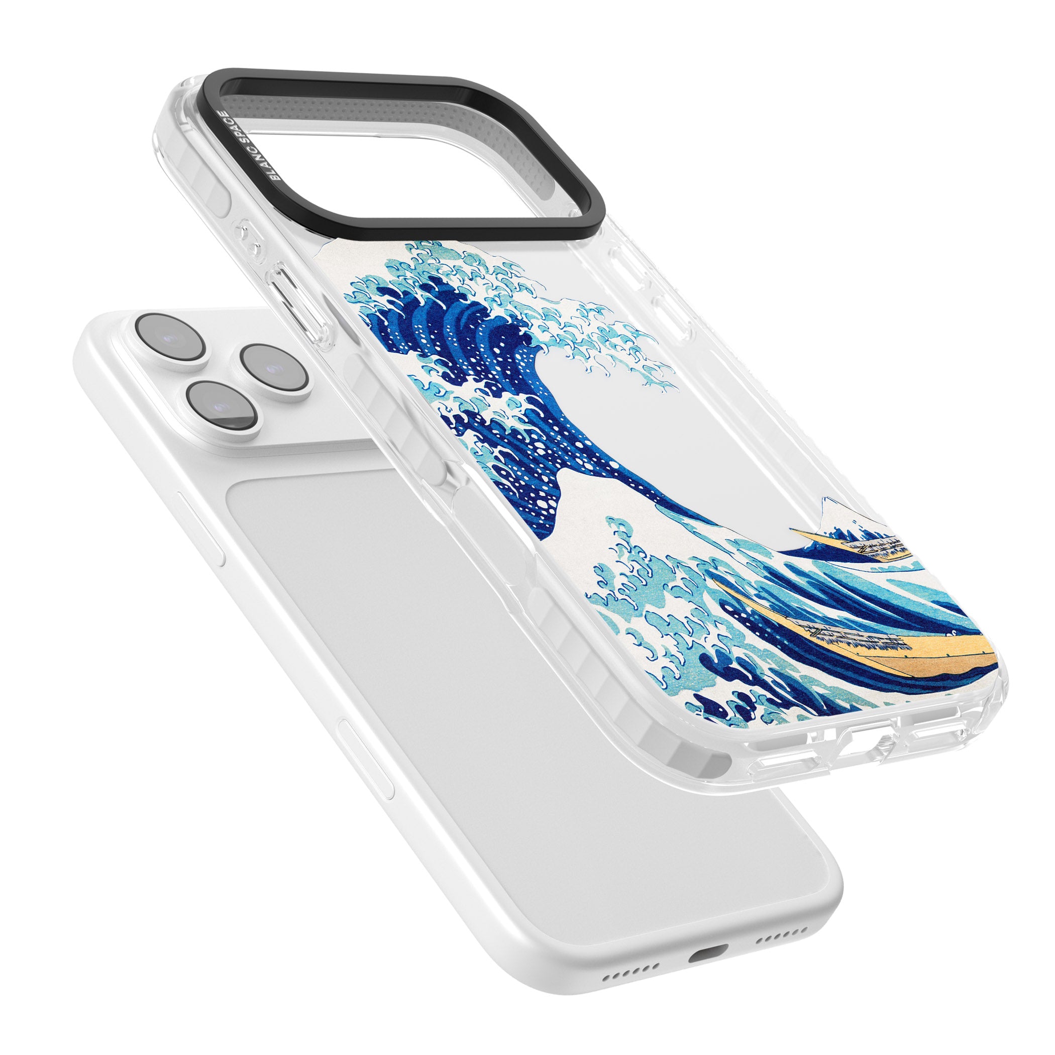 The Great Wave Of Kanagawa iPhone 17 Pro Max Impact Clear Phone Case Colours