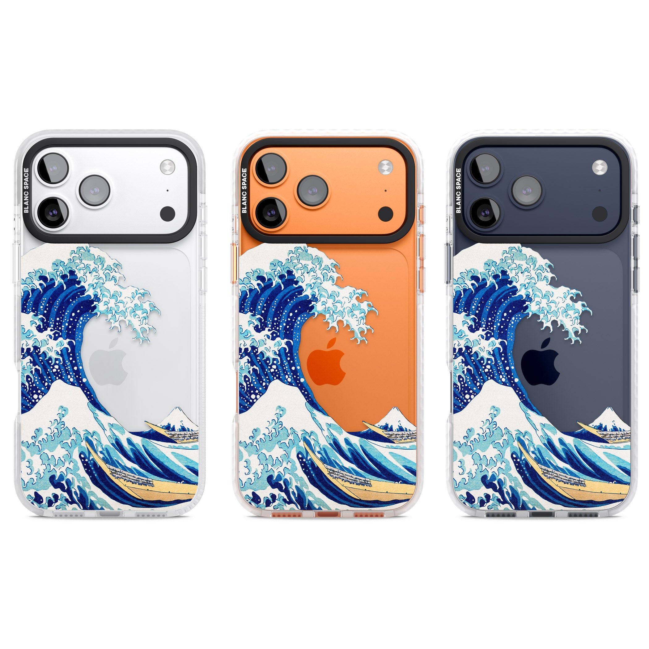 The Great Wave Of Kanagawa iPhone 17 Pro Impact Clear Phone Case APT Impact Protection