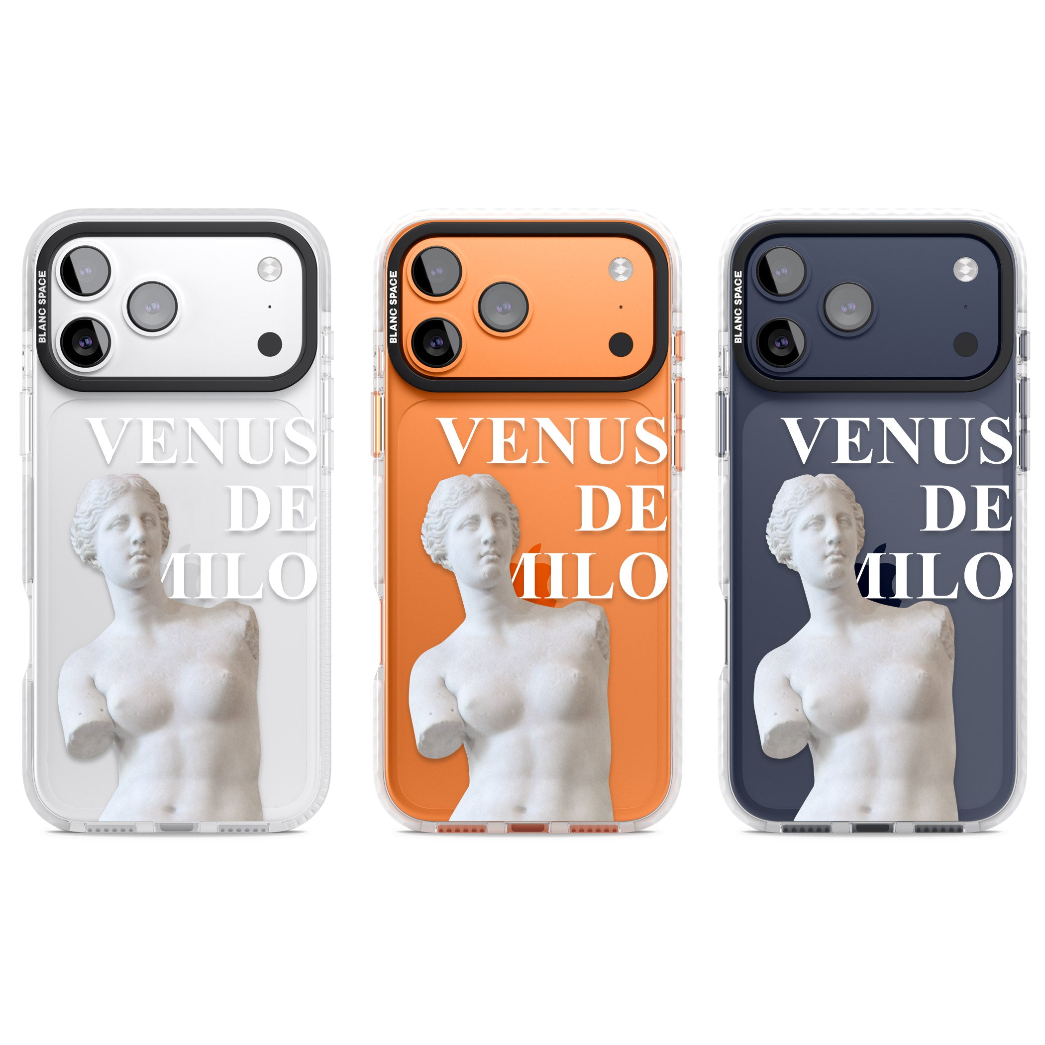 Venus De Milo Cutout iPhone 17 Pro Impact Clear Phone Case APT Impact Protection
