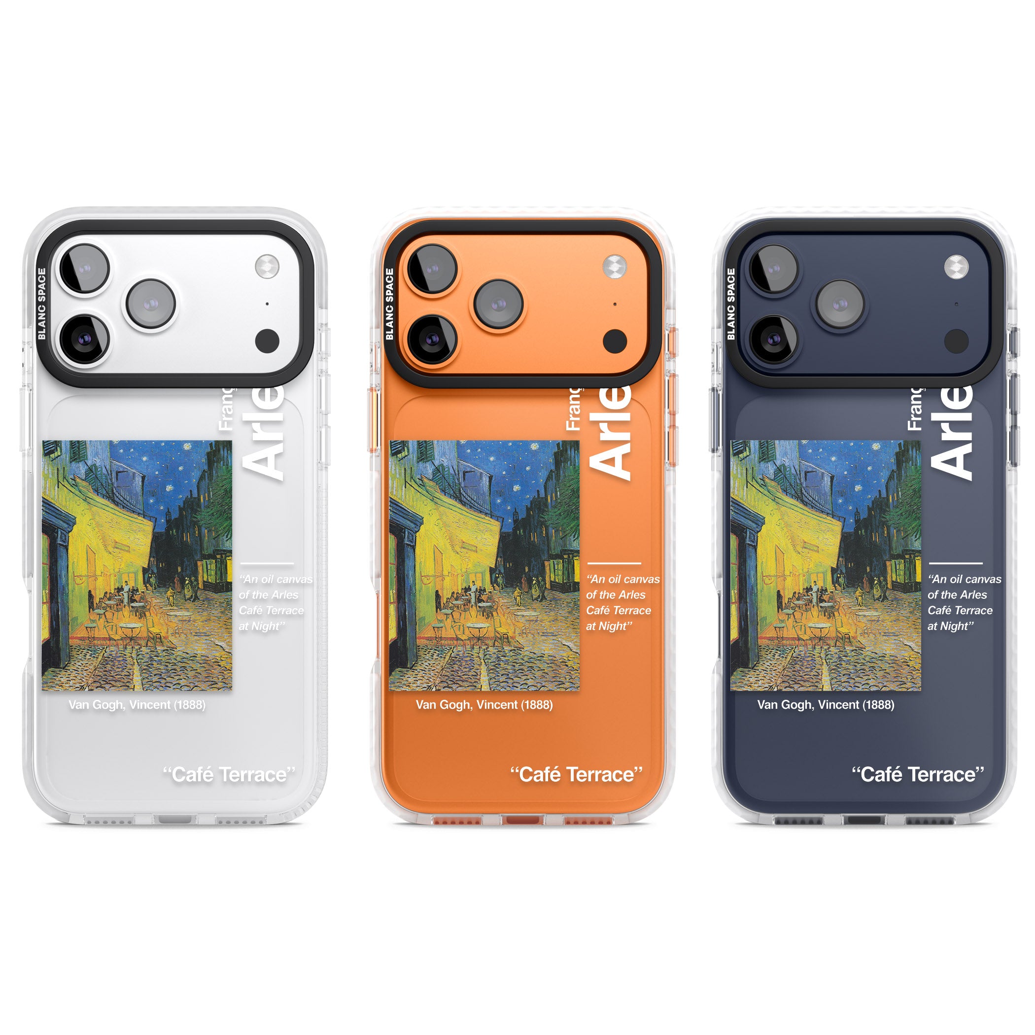 Cafe Terrace At Night iPhone 17 Pro Impact Clear Phone Case APT Impact Protection