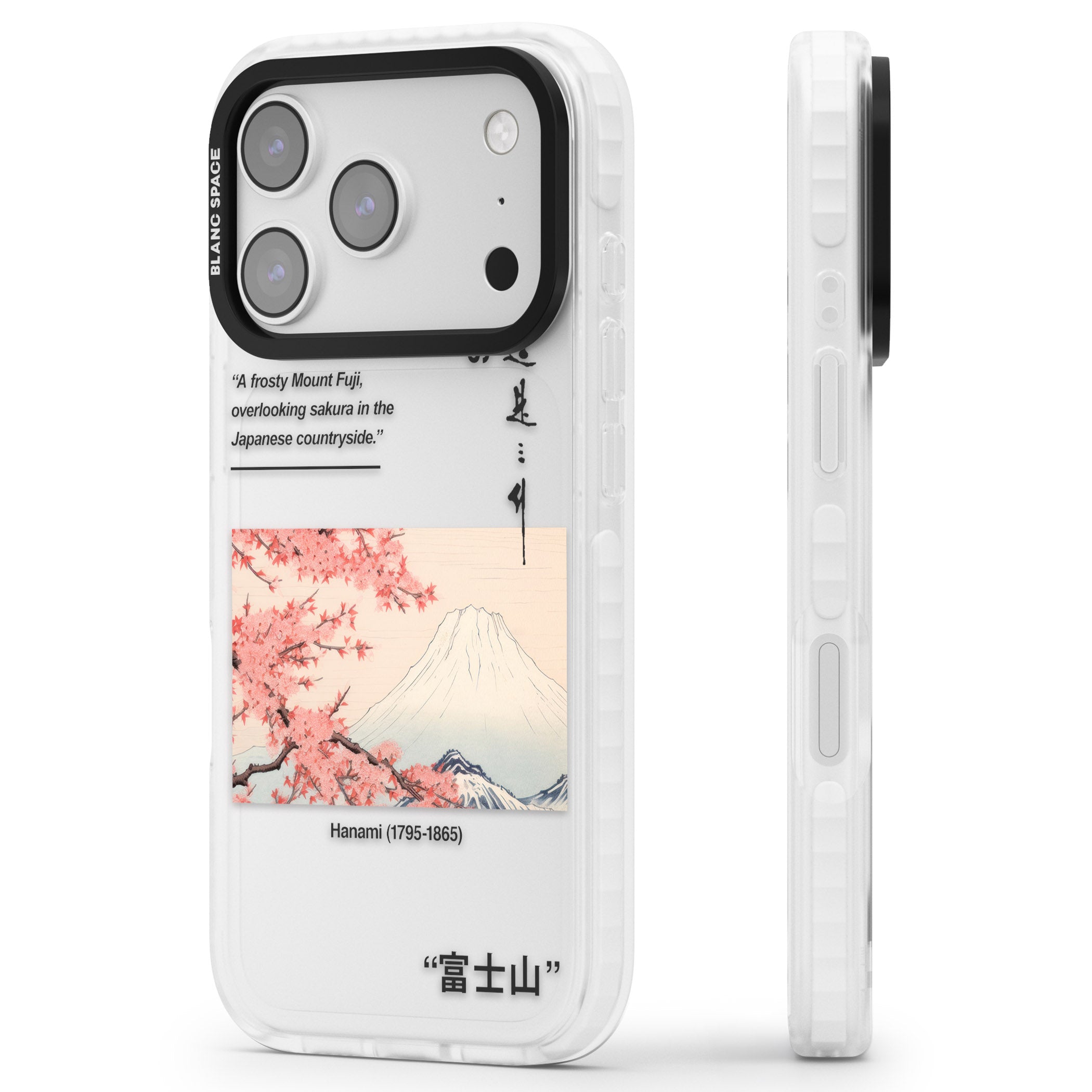 Hanami iPhone 17 Pro Max Impact Clear Phone Case Side Profile