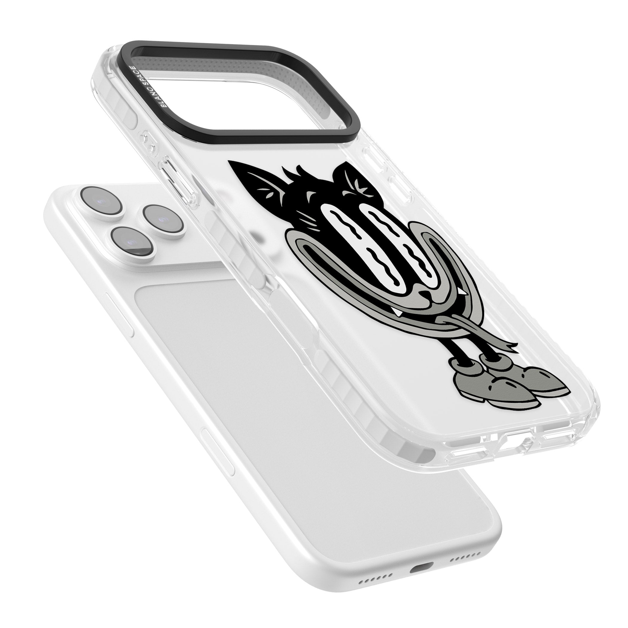 Faded Feline iPhone 17 Pro Max Impact Clear Phone Case Colours