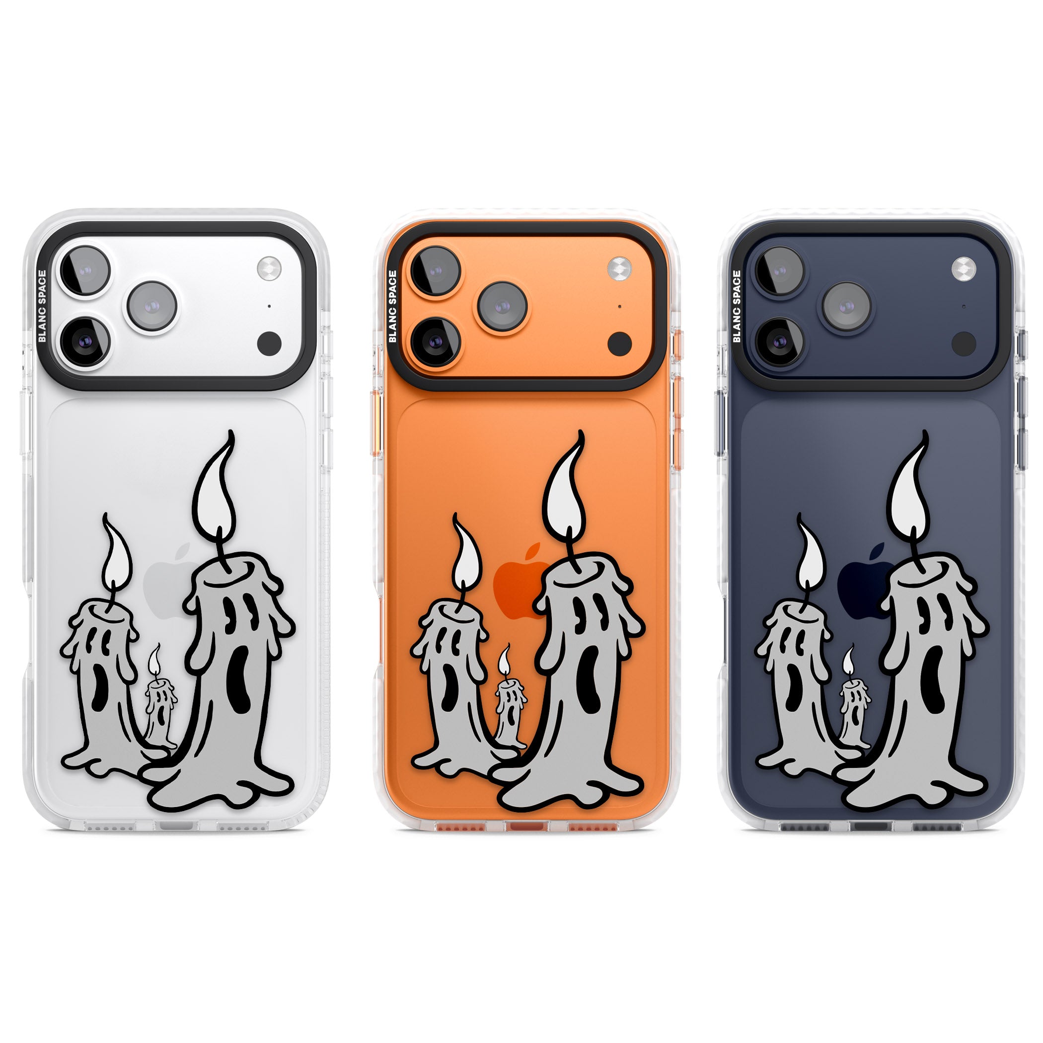 Candle Lit iPhone 17 Pro Impact Clear Phone Case APT Impact Protection